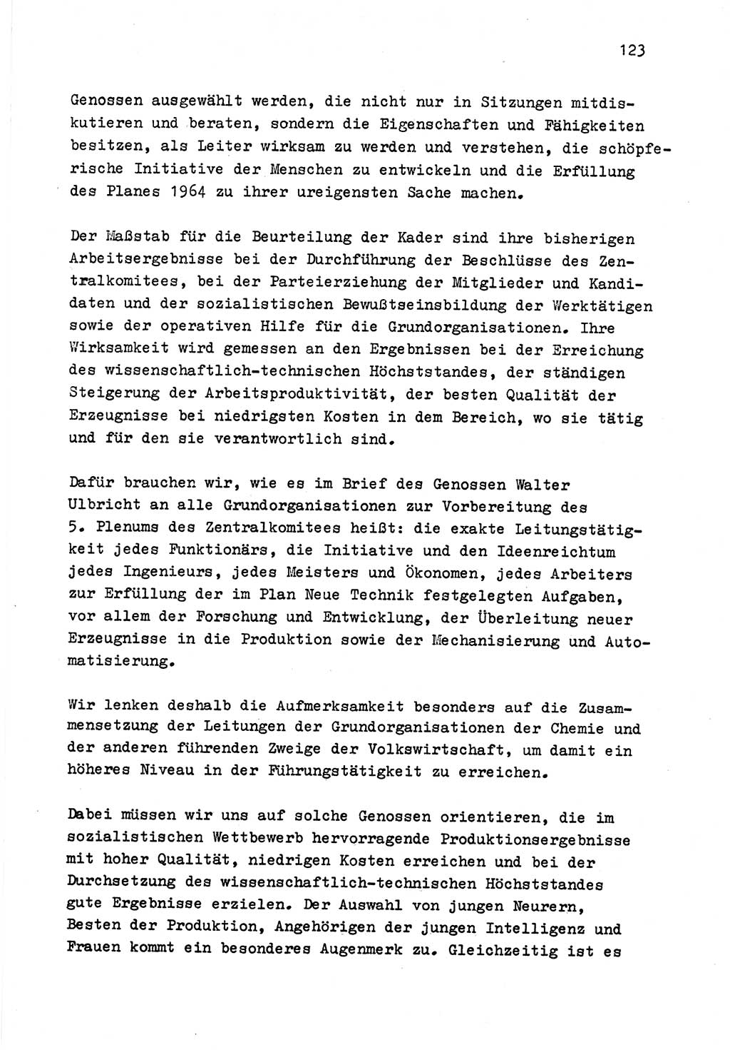 Zu Fragen der Parteiarbeit [Sozialistische Einheitspartei Deutschlands (SED) Deutsche Demokratische Republik (DDR)] 1979, Seite 123 (Fr. PA SED DDR 1979, S. 123)