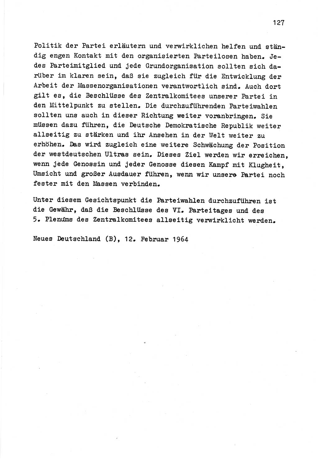 Zu Fragen der Parteiarbeit [Sozialistische Einheitspartei Deutschlands (SED) Deutsche Demokratische Republik (DDR)] 1979, Seite 127 (Fr. PA SED DDR 1979, S. 127)