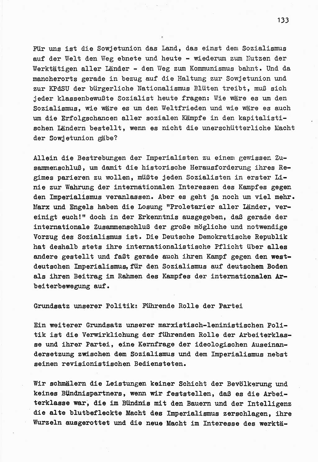 Zu Fragen der Parteiarbeit [Sozialistische Einheitspartei Deutschlands (SED) Deutsche Demokratische Republik (DDR)] 1979, Seite 133 (Fr. PA SED DDR 1979, S. 133)