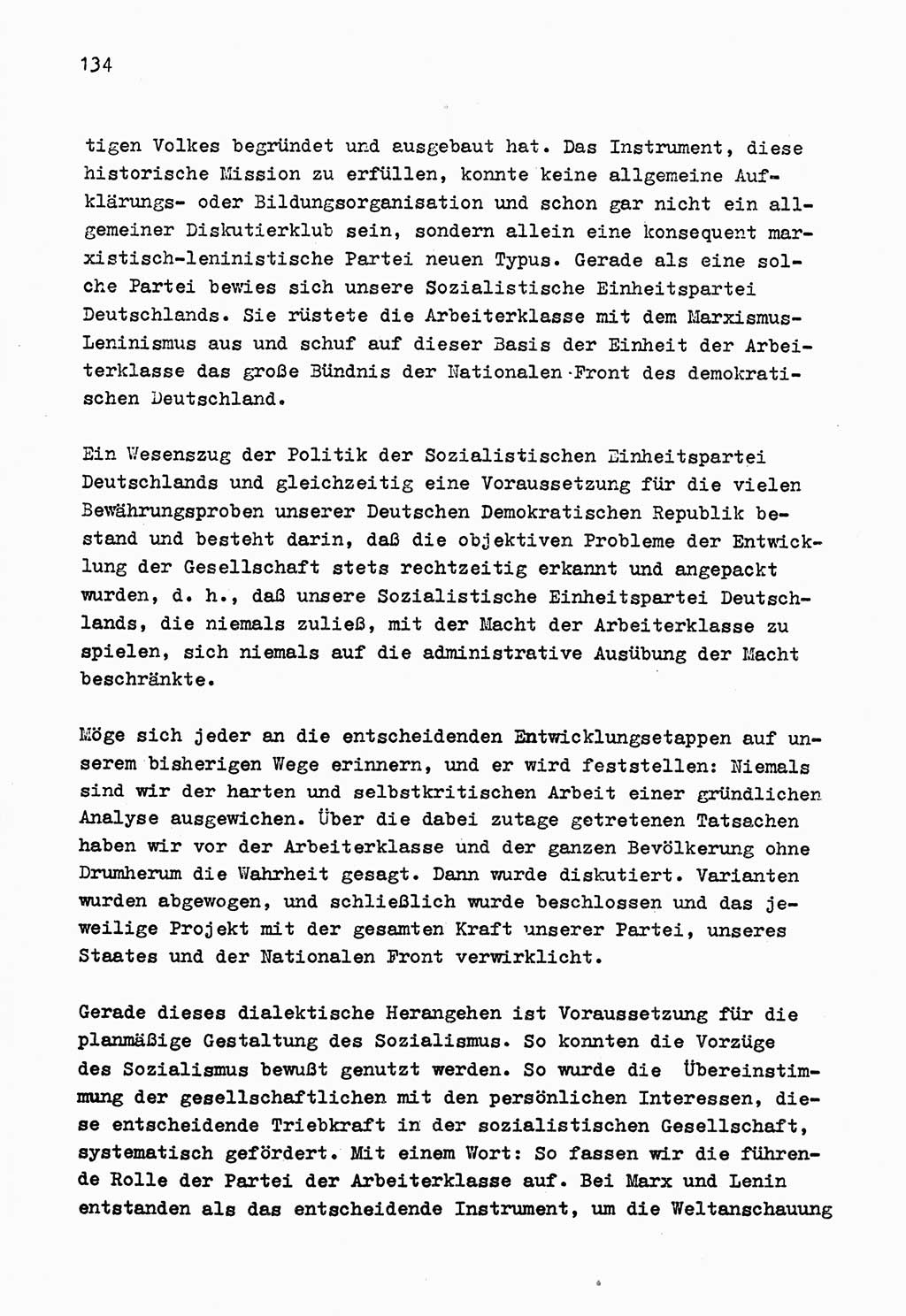 Zu Fragen der Parteiarbeit [Sozialistische Einheitspartei Deutschlands (SED) Deutsche Demokratische Republik (DDR)] 1979, Seite 134 (Fr. PA SED DDR 1979, S. 134)