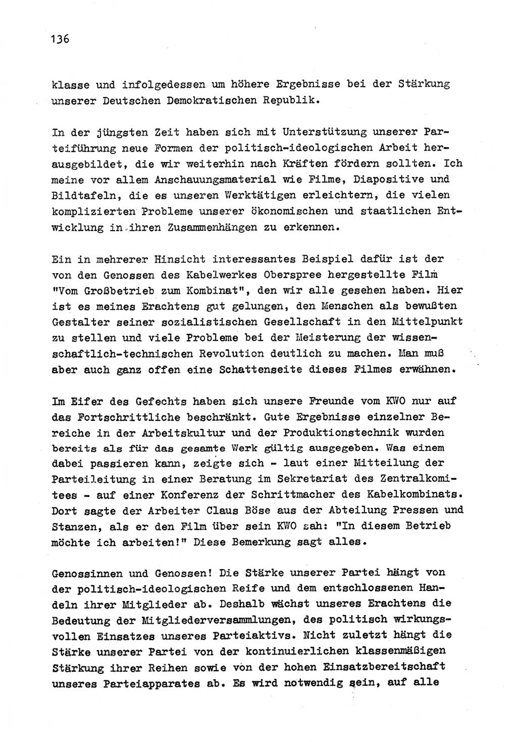 Zu Fragen der Parteiarbeit [Sozialistische Einheitspartei Deutschlands (SED) Deutsche Demokratische Republik (DDR)] 1979, Seite 136 (Fr. PA SED DDR 1979, S. 136)