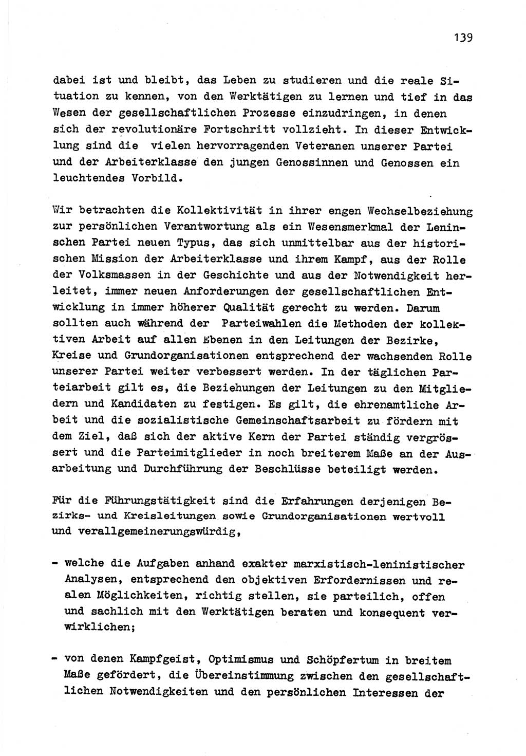 Zu Fragen der Parteiarbeit [Sozialistische Einheitspartei Deutschlands (SED) Deutsche Demokratische Republik (DDR)] 1979, Seite 139 (Fr. PA SED DDR 1979, S. 139)