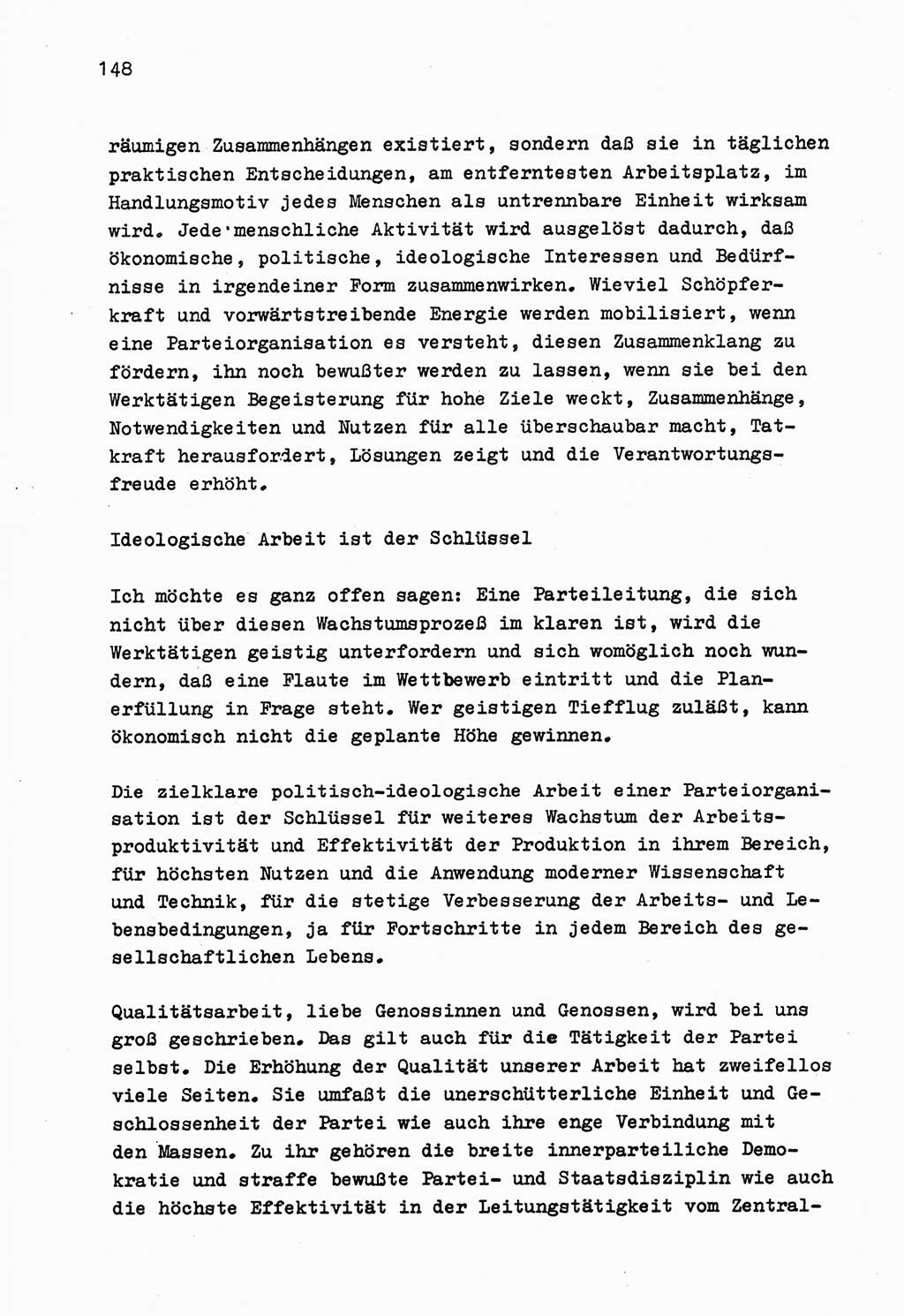 Zu Fragen der Parteiarbeit [Sozialistische Einheitspartei Deutschlands (SED) Deutsche Demokratische Republik (DDR)] 1979, Seite 148 (Fr. PA SED DDR 1979, S. 148)