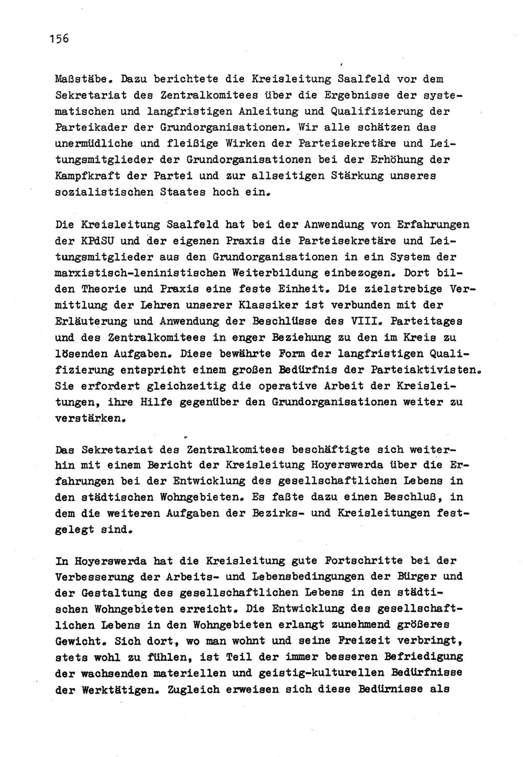 Zu Fragen der Parteiarbeit [Sozialistische Einheitspartei Deutschlands (SED) Deutsche Demokratische Republik (DDR)] 1979, Seite 156 (Fr. PA SED DDR 1979, S. 156)