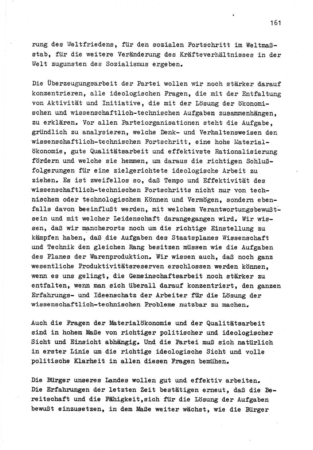 Zu Fragen der Parteiarbeit [Sozialistische Einheitspartei Deutschlands (SED) Deutsche Demokratische Republik (DDR)] 1979, Seite 161 (Fr. PA SED DDR 1979, S. 161)