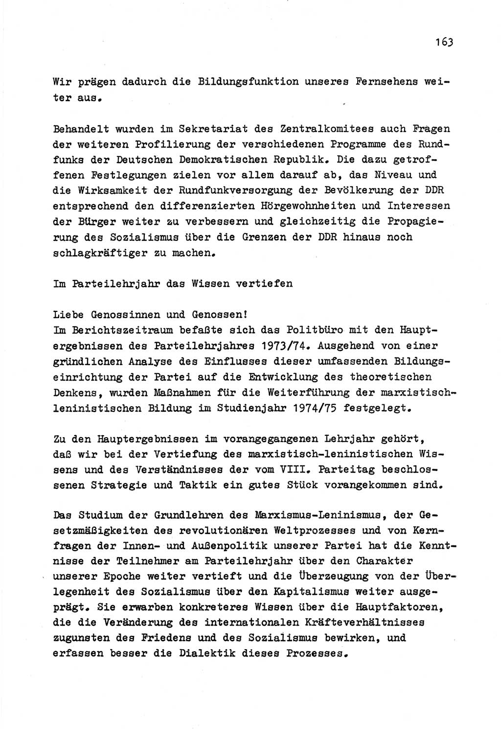 Zu Fragen der Parteiarbeit [Sozialistische Einheitspartei Deutschlands (SED) Deutsche Demokratische Republik (DDR)] 1979, Seite 163 (Fr. PA SED DDR 1979, S. 163)