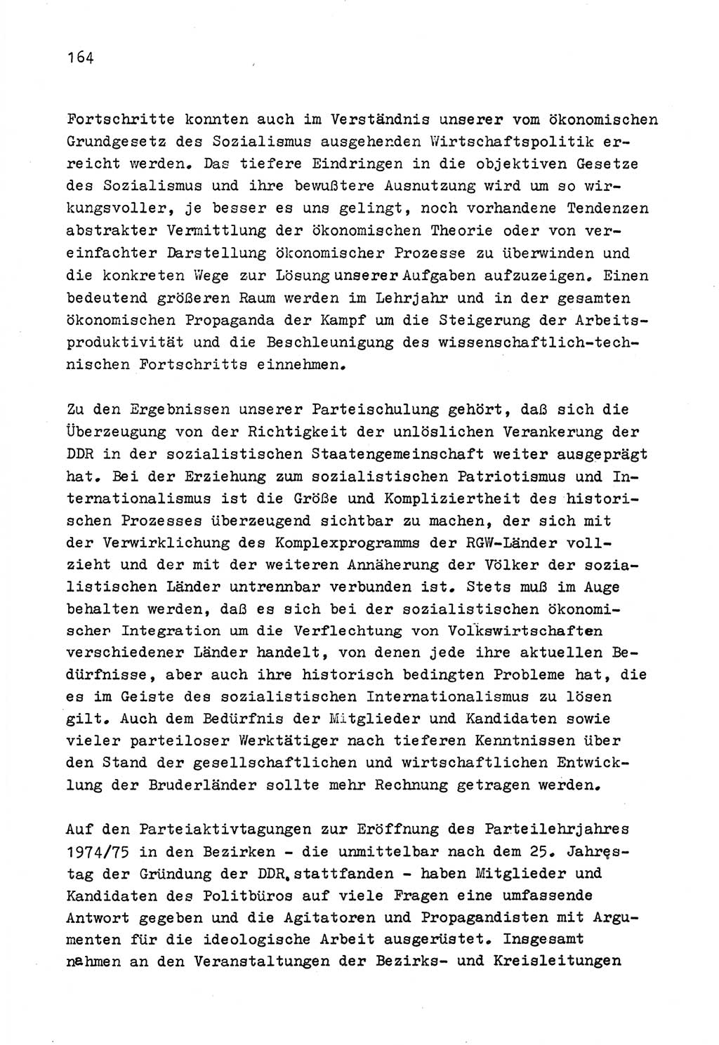 Zu Fragen der Parteiarbeit [Sozialistische Einheitspartei Deutschlands (SED) Deutsche Demokratische Republik (DDR)] 1979, Seite 164 (Fr. PA SED DDR 1979, S. 164)