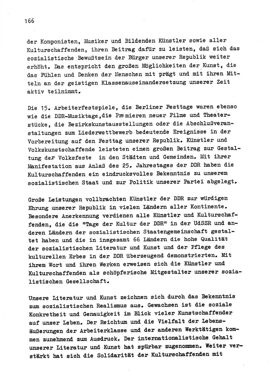 Zu Fragen der Parteiarbeit [Sozialistische Einheitspartei Deutschlands (SED) Deutsche Demokratische Republik (DDR)] 1979, Seite 166 (Fr. PA SED DDR 1979, S. 166)