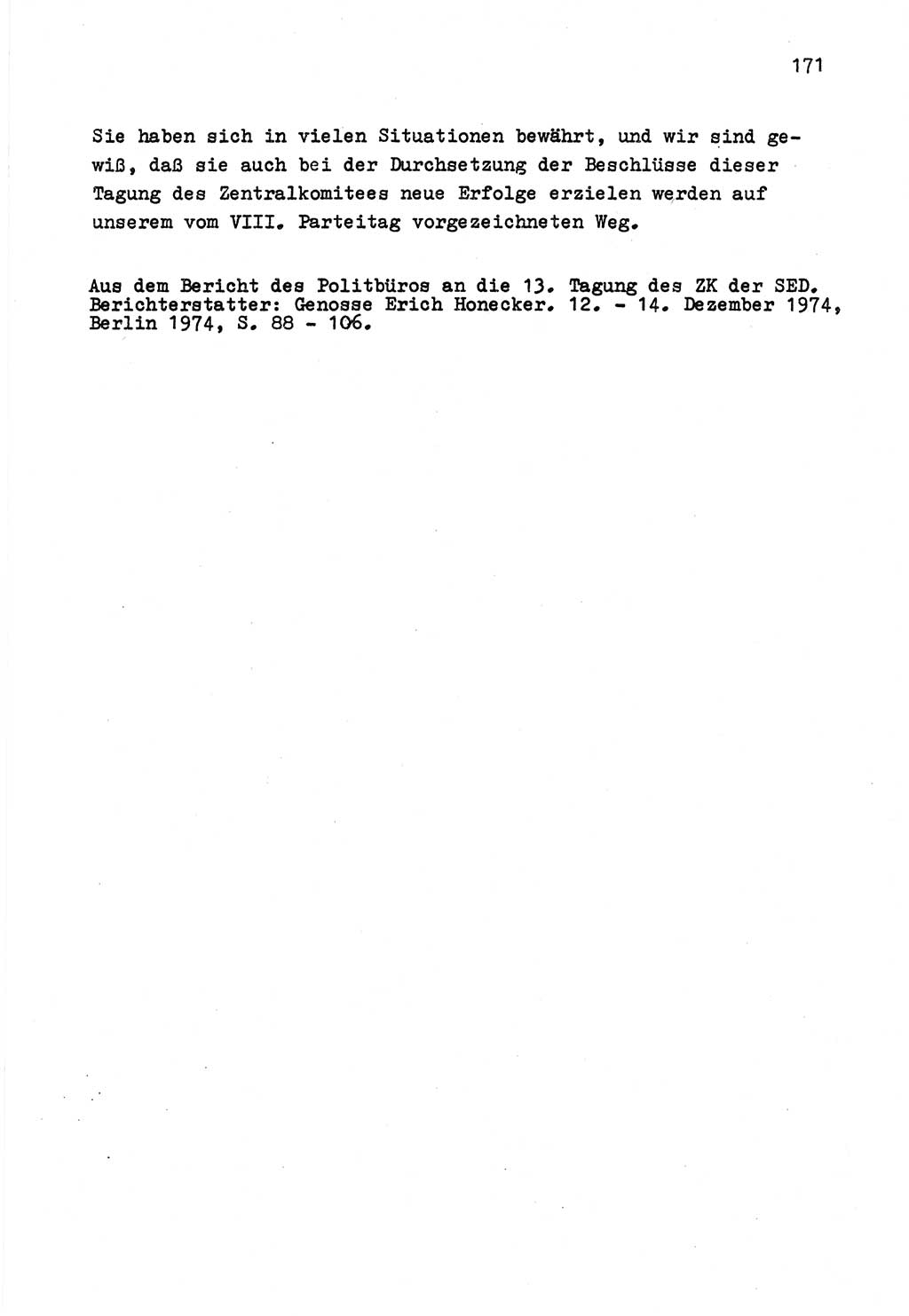 Zu Fragen der Parteiarbeit [Sozialistische Einheitspartei Deutschlands (SED) Deutsche Demokratische Republik (DDR)] 1979, Seite 171 (Fr. PA SED DDR 1979, S. 171)