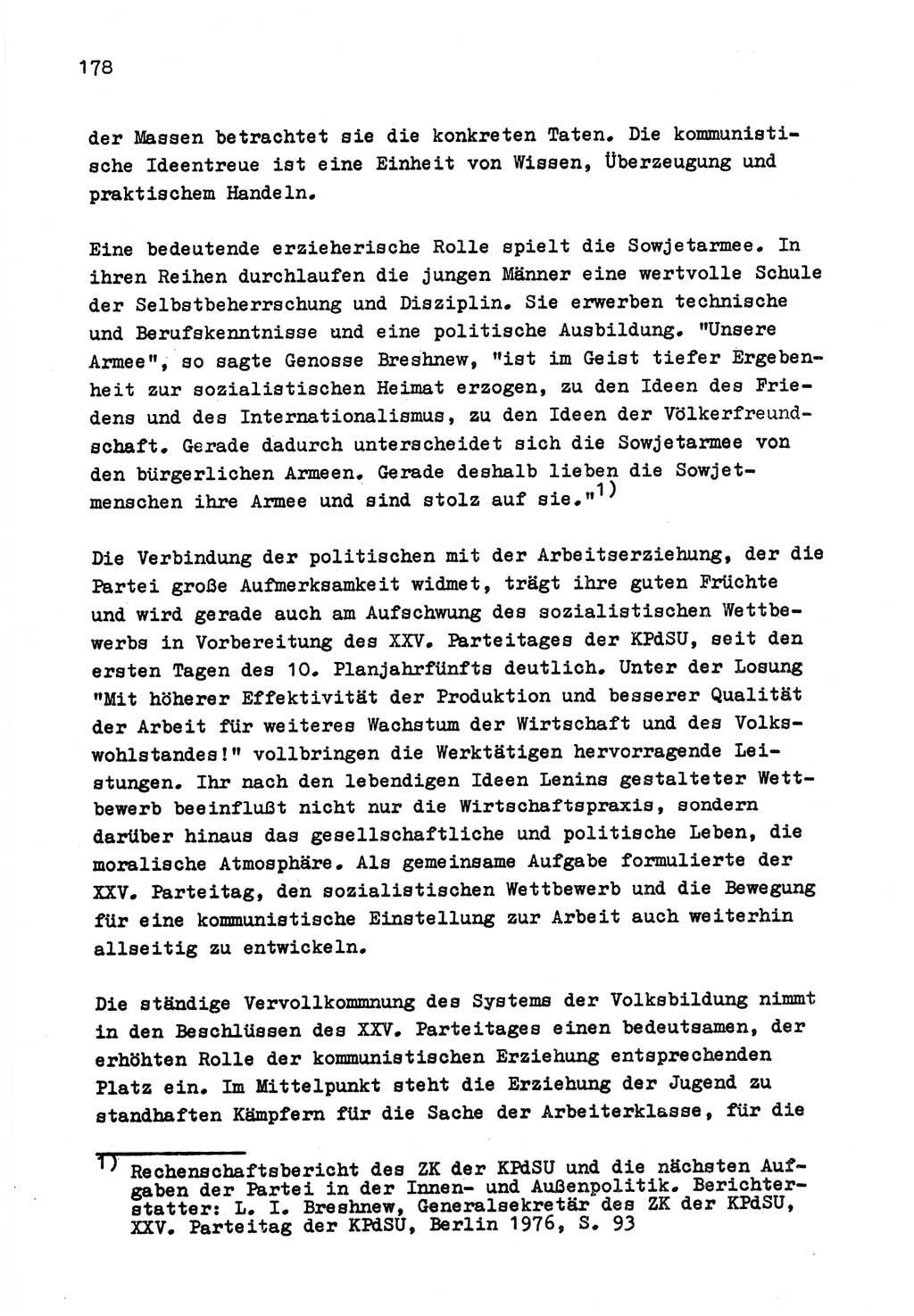 Zu Fragen der Parteiarbeit [Sozialistische Einheitspartei Deutschlands (SED) Deutsche Demokratische Republik (DDR)] 1979, Seite 178 (Fr. PA SED DDR 1979, S. 178)