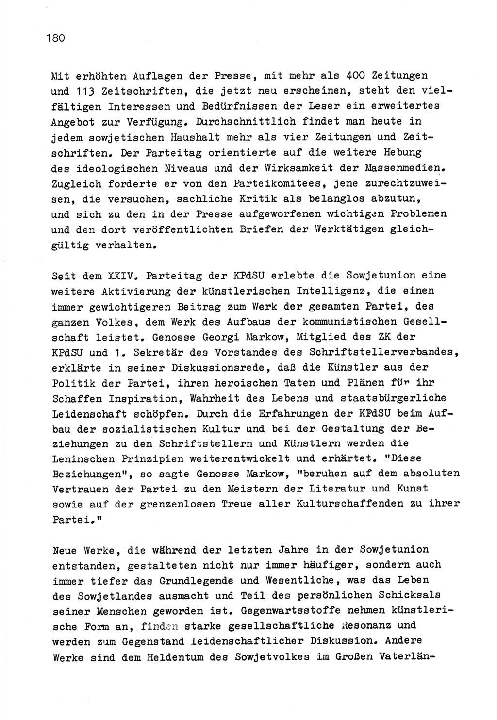 Zu Fragen der Parteiarbeit [Sozialistische Einheitspartei Deutschlands (SED) Deutsche Demokratische Republik (DDR)] 1979, Seite 180 (Fr. PA SED DDR 1979, S. 180)