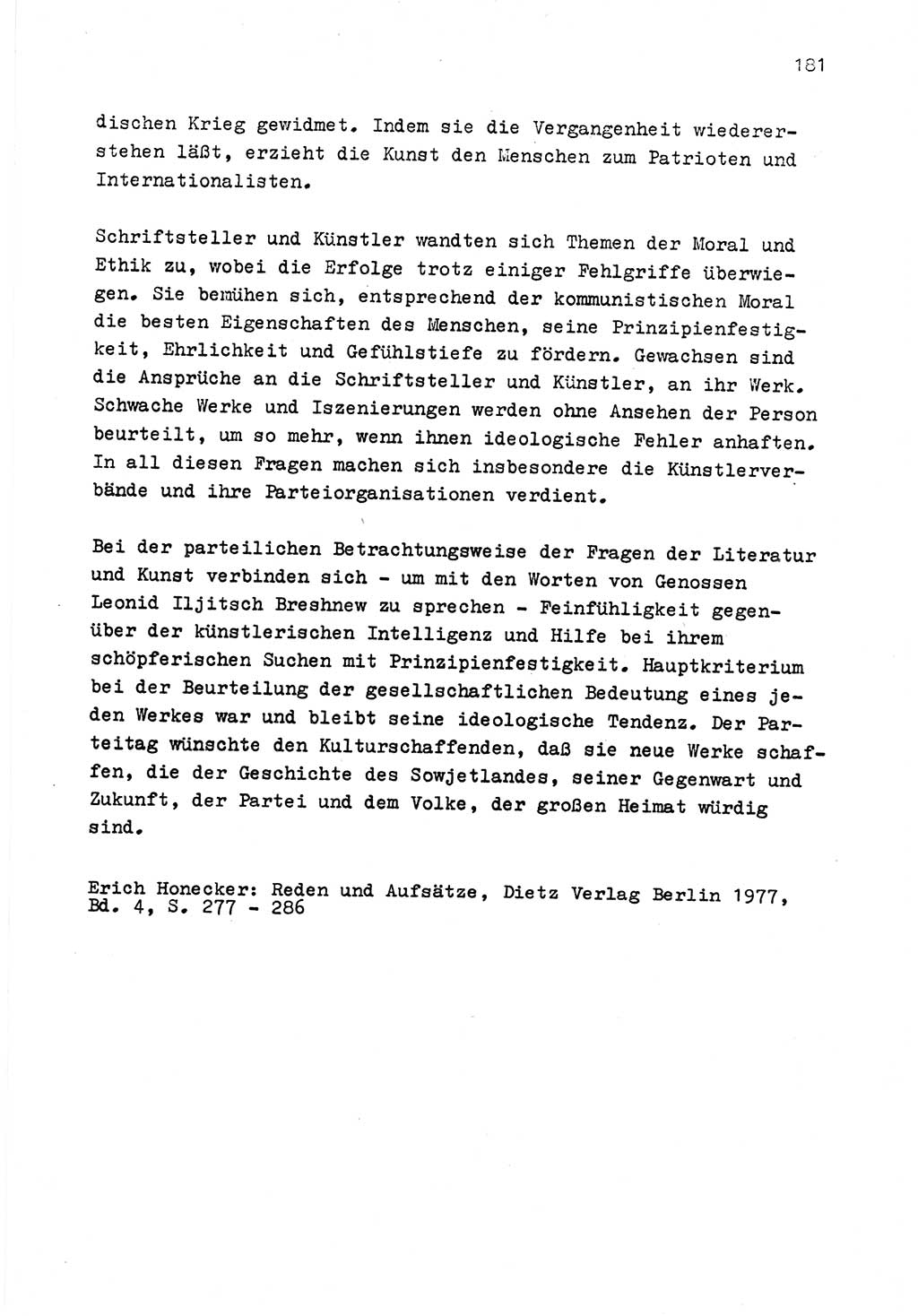 Zu Fragen der Parteiarbeit [Sozialistische Einheitspartei Deutschlands (SED) Deutsche Demokratische Republik (DDR)] 1979, Seite 181 (Fr. PA SED DDR 1979, S. 181)
