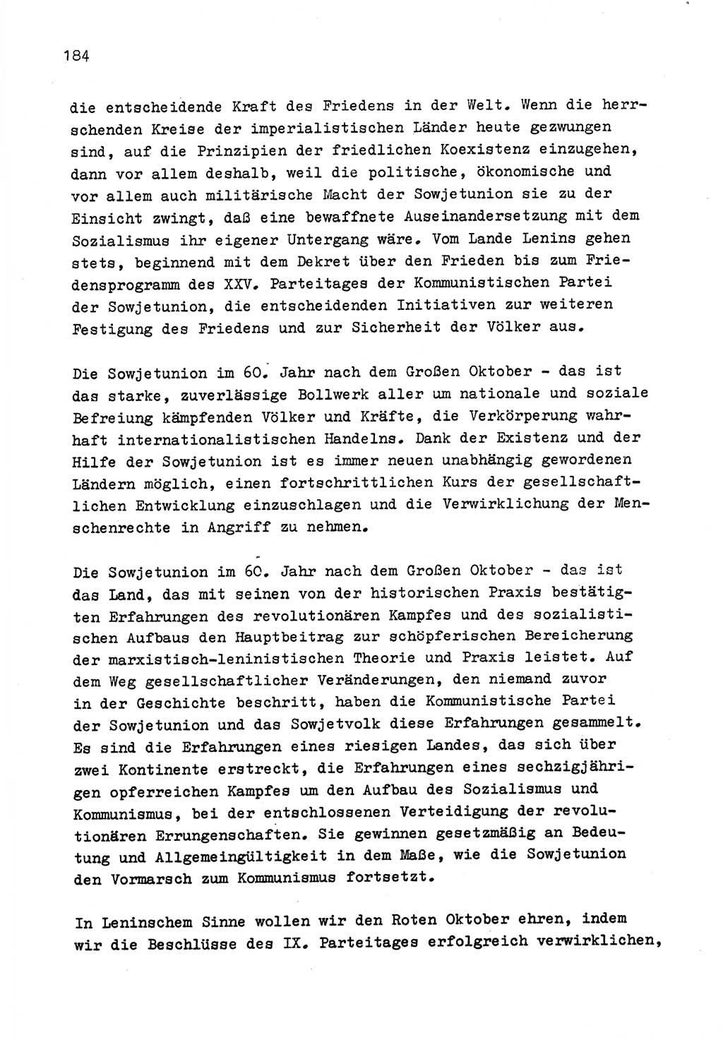 Zu Fragen der Parteiarbeit [Sozialistische Einheitspartei Deutschlands (SED) Deutsche Demokratische Republik (DDR)] 1979, Seite 184 (Fr. PA SED DDR 1979, S. 184)