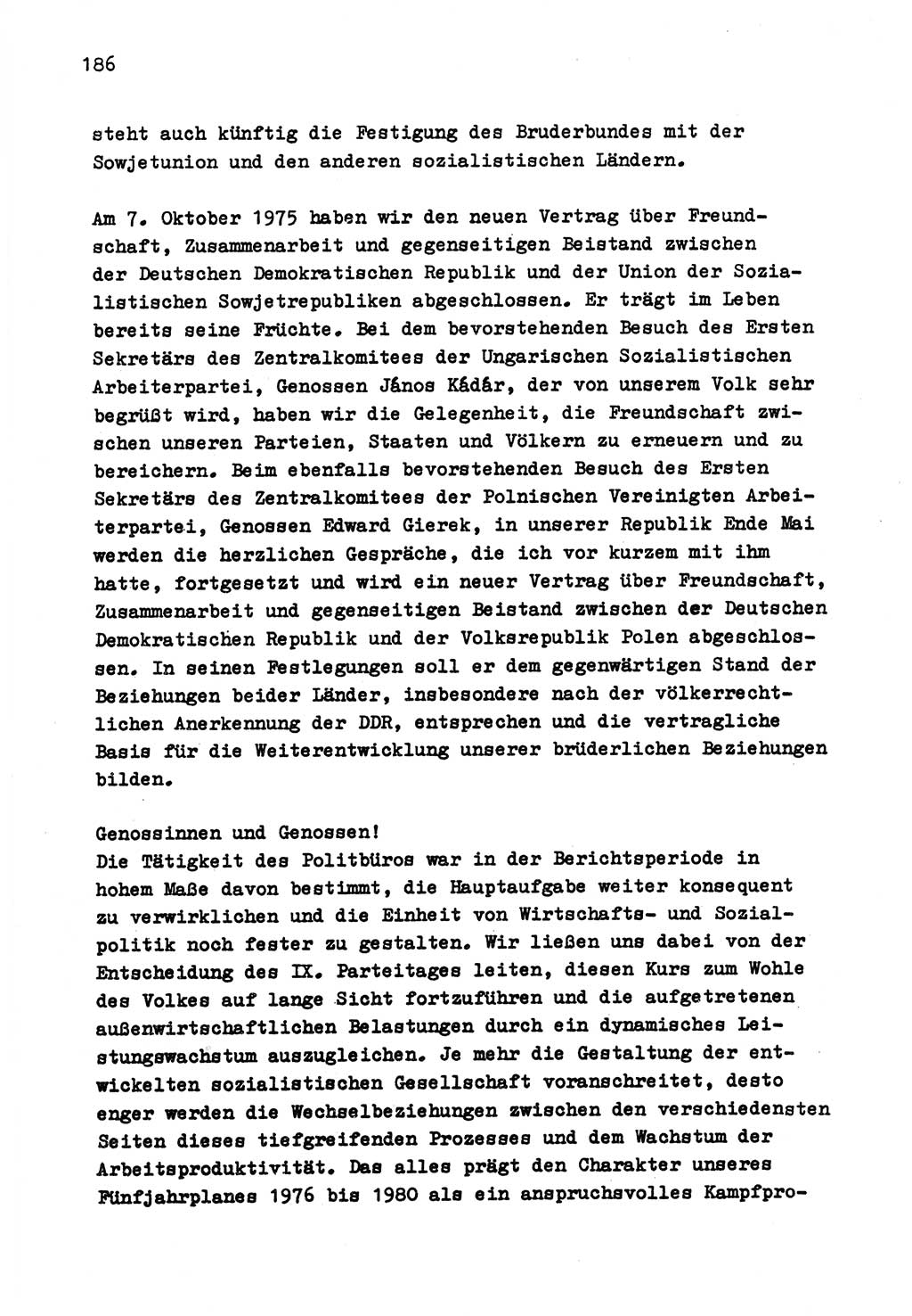 Zu Fragen der Parteiarbeit [Sozialistische Einheitspartei Deutschlands (SED) Deutsche Demokratische Republik (DDR)] 1979, Seite 186 (Fr. PA SED DDR 1979, S. 186)