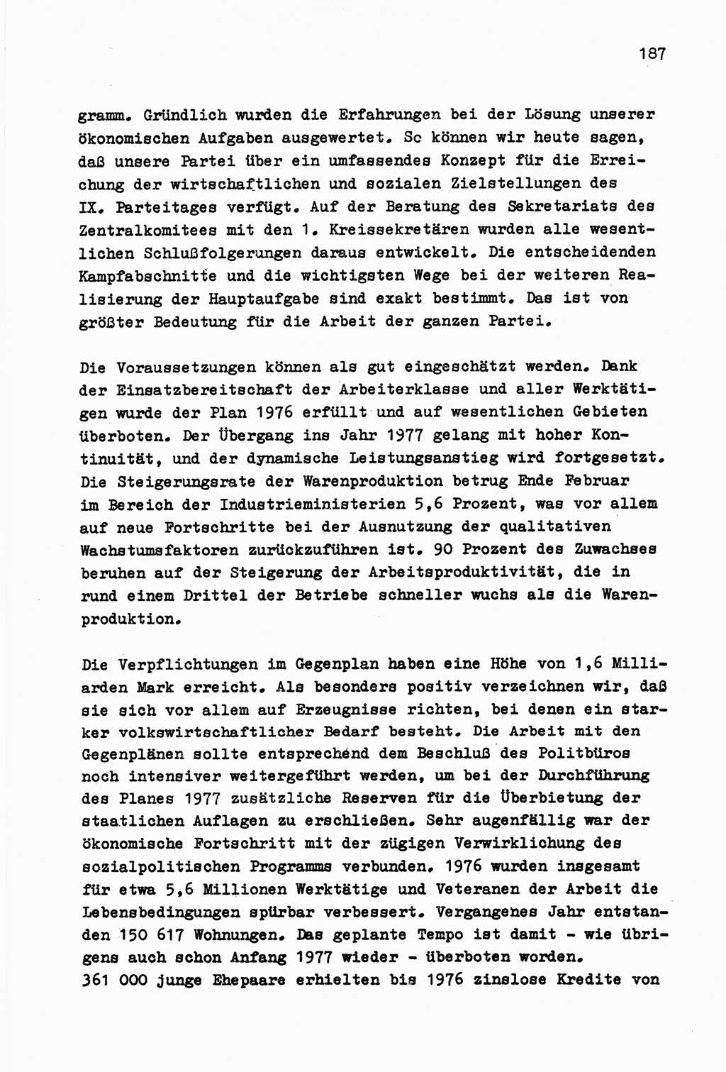Zu Fragen der Parteiarbeit [Sozialistische Einheitspartei Deutschlands (SED) Deutsche Demokratische Republik (DDR)] 1979, Seite 187 (Fr. PA SED DDR 1979, S. 187)
