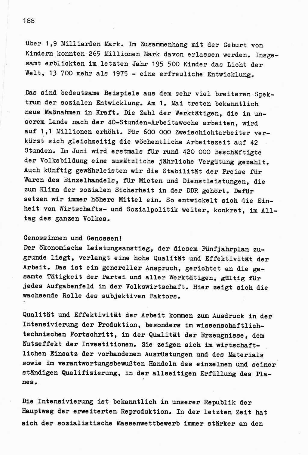 Zu Fragen der Parteiarbeit [Sozialistische Einheitspartei Deutschlands (SED) Deutsche Demokratische Republik (DDR)] 1979, Seite 188 (Fr. PA SED DDR 1979, S. 188)