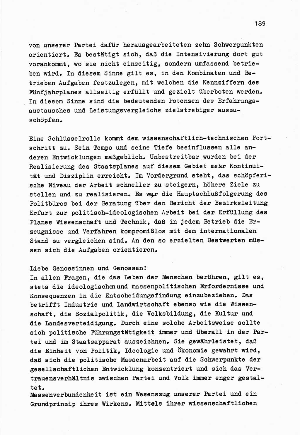 Zu Fragen der Parteiarbeit [Sozialistische Einheitspartei Deutschlands (SED) Deutsche Demokratische Republik (DDR)] 1979, Seite 189 (Fr. PA SED DDR 1979, S. 189)