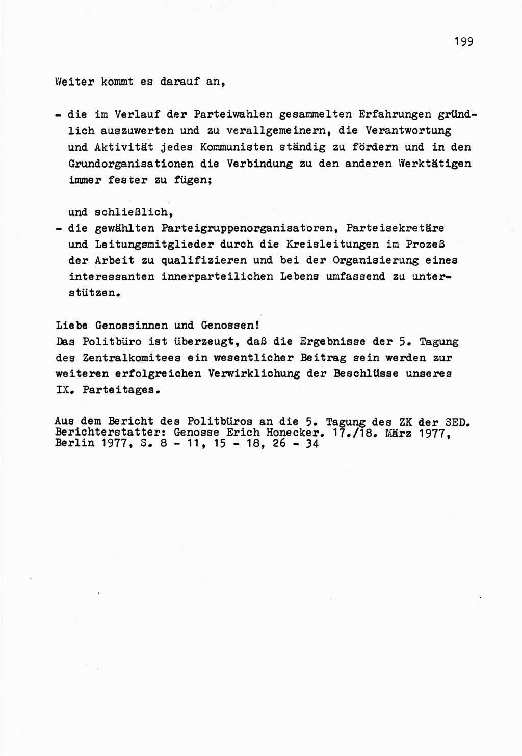 Zu Fragen der Parteiarbeit [Sozialistische Einheitspartei Deutschlands (SED) Deutsche Demokratische Republik (DDR)] 1979, Seite 199 (Fr. PA SED DDR 1979, S. 199)