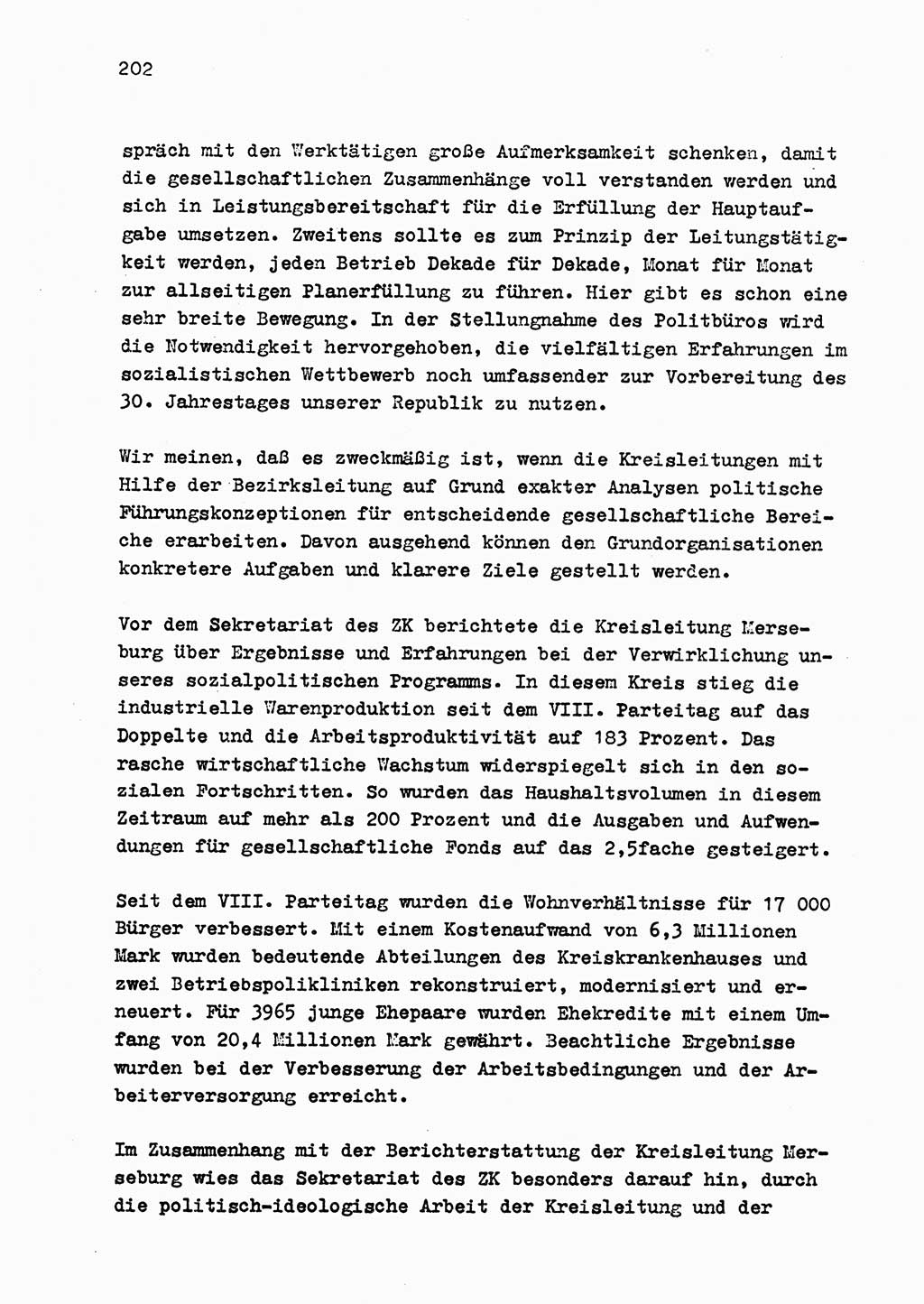Zu Fragen der Parteiarbeit [Sozialistische Einheitspartei Deutschlands (SED) Deutsche Demokratische Republik (DDR)] 1979, Seite 202 (Fr. PA SED DDR 1979, S. 202)