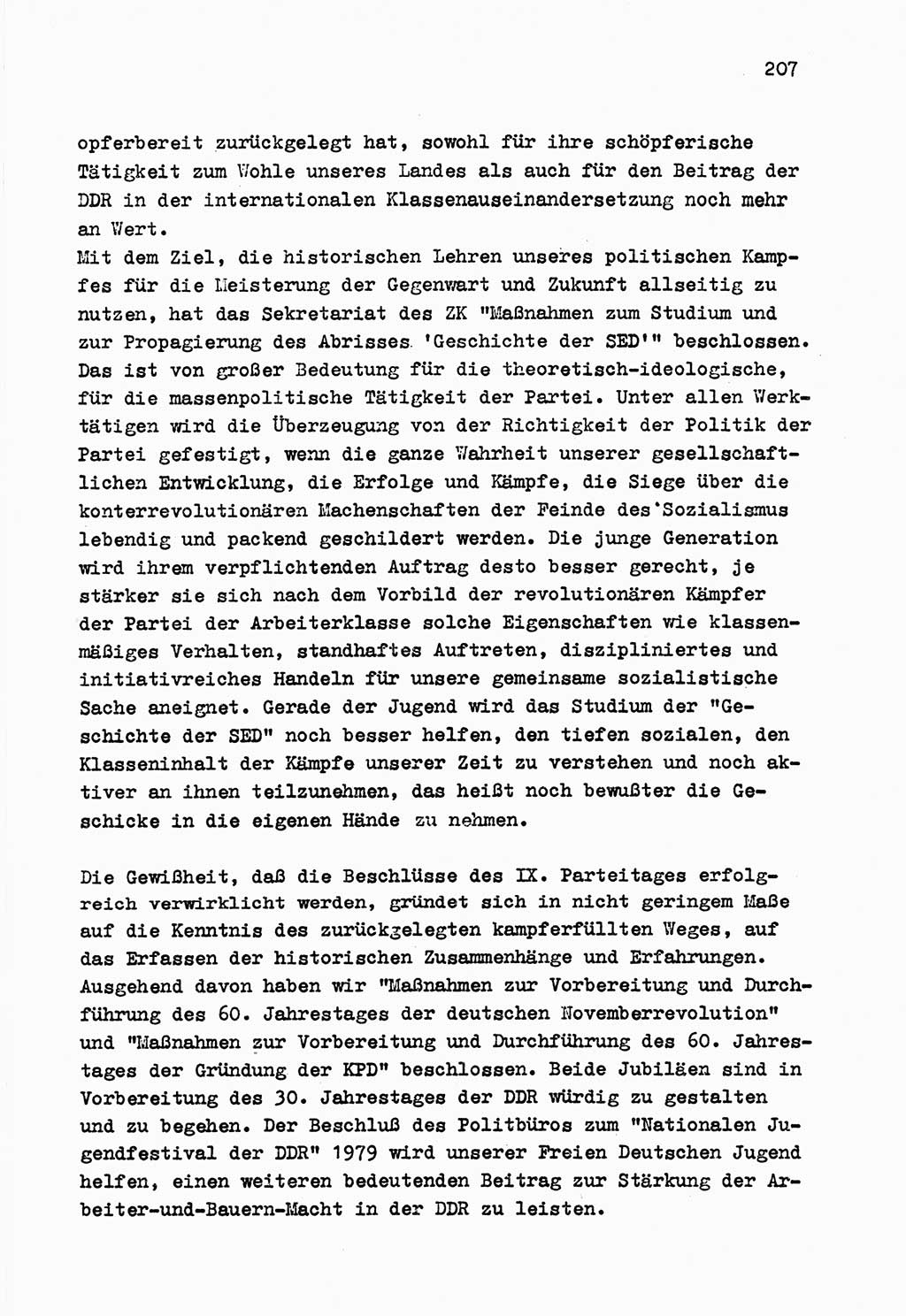 Zu Fragen der Parteiarbeit [Sozialistische Einheitspartei Deutschlands (SED) Deutsche Demokratische Republik (DDR)] 1979, Seite 207 (Fr. PA SED DDR 1979, S. 207)