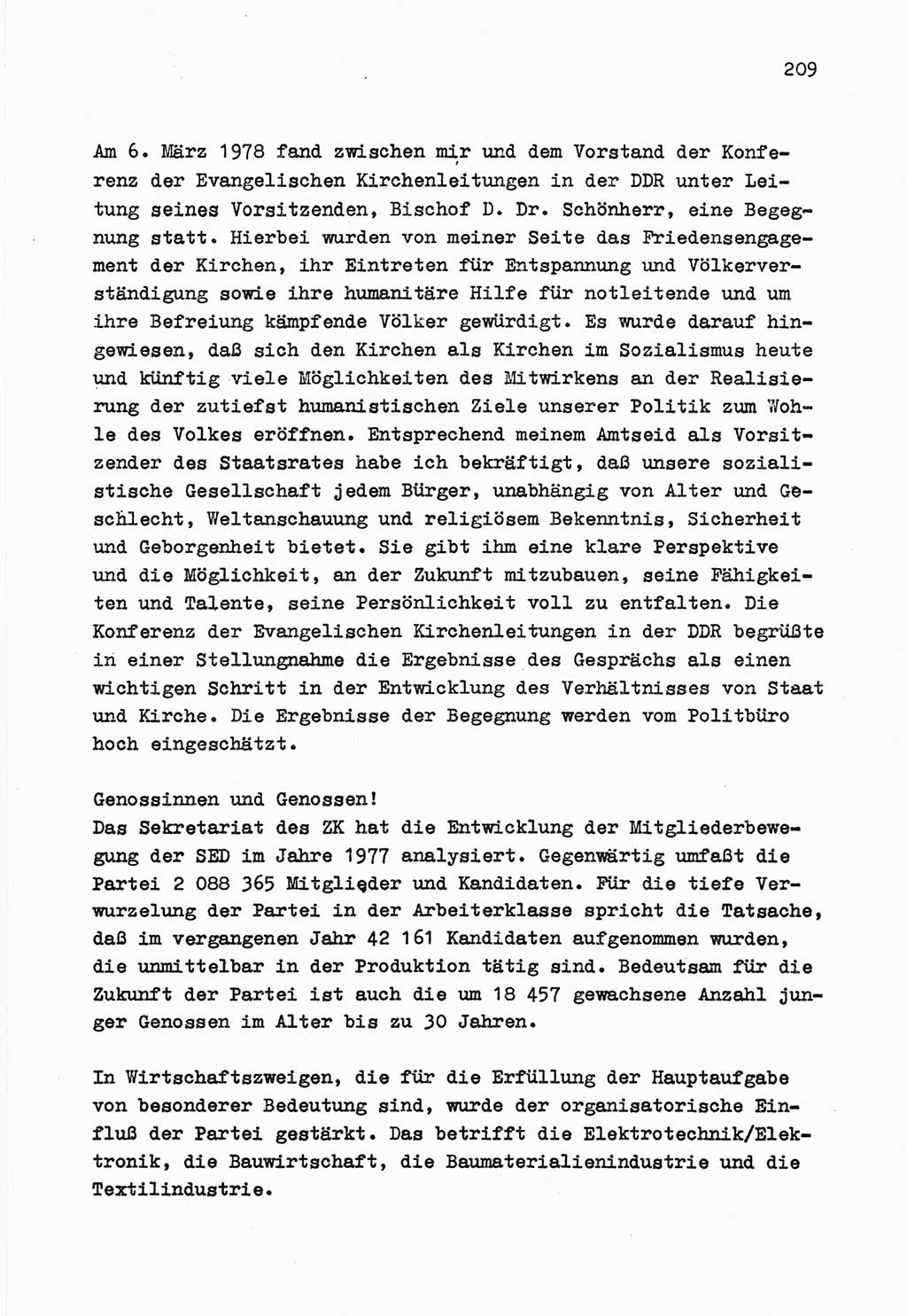 Zu Fragen der Parteiarbeit [Sozialistische Einheitspartei Deutschlands (SED) Deutsche Demokratische Republik (DDR)] 1979, Seite 209 (Fr. PA SED DDR 1979, S. 209)