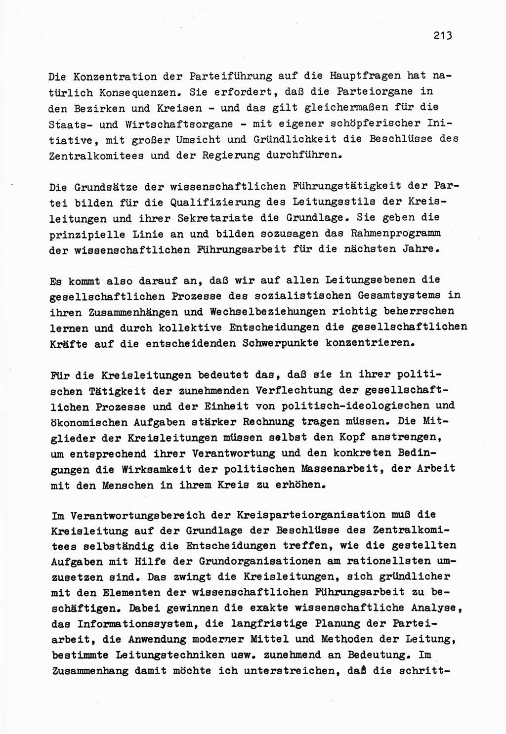 Zu Fragen der Parteiarbeit [Sozialistische Einheitspartei Deutschlands (SED) Deutsche Demokratische Republik (DDR)] 1979, Seite 213 (Fr. PA SED DDR 1979, S. 213)