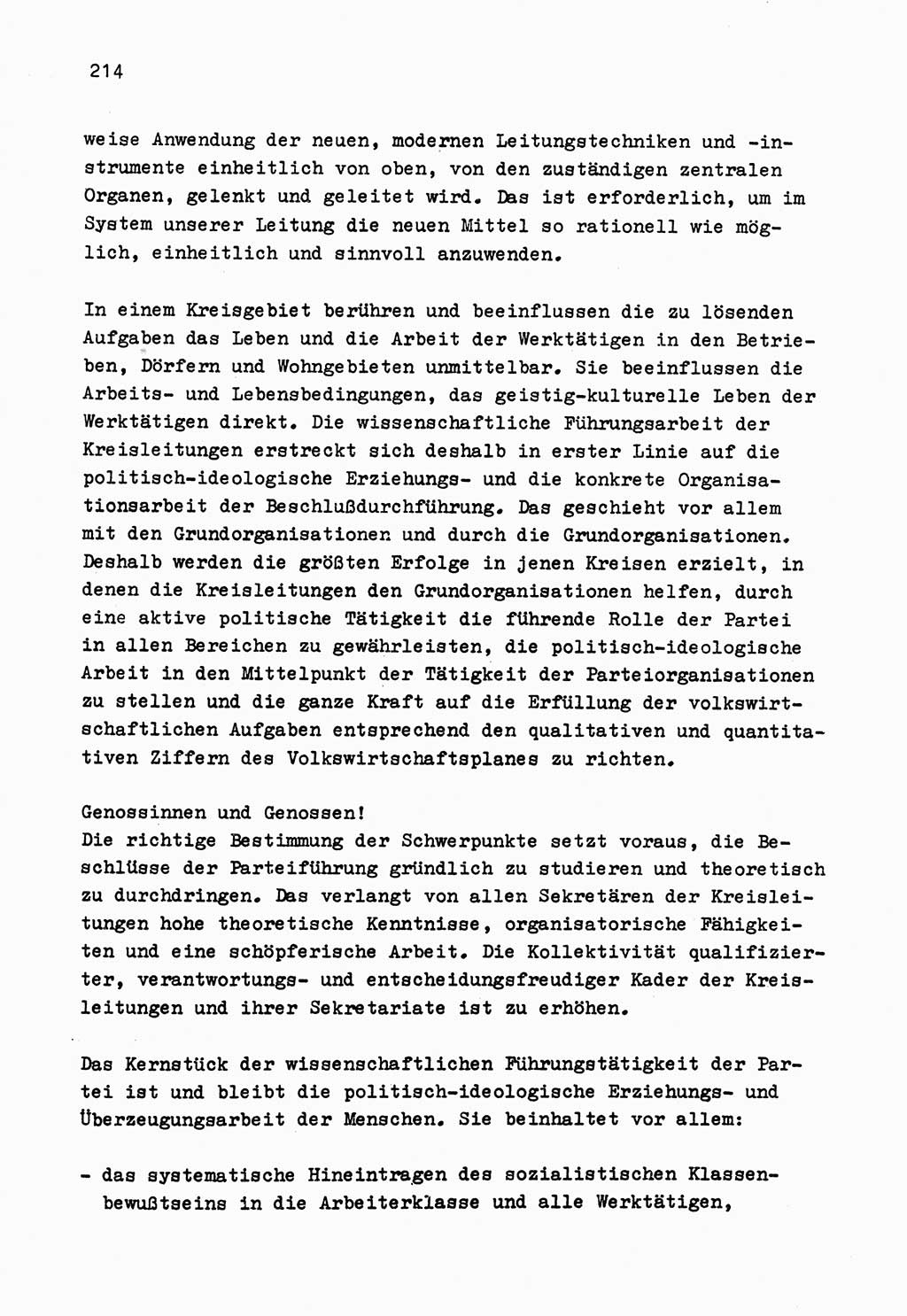 Zu Fragen der Parteiarbeit [Sozialistische Einheitspartei Deutschlands (SED) Deutsche Demokratische Republik (DDR)] 1979, Seite 214 (Fr. PA SED DDR 1979, S. 214)