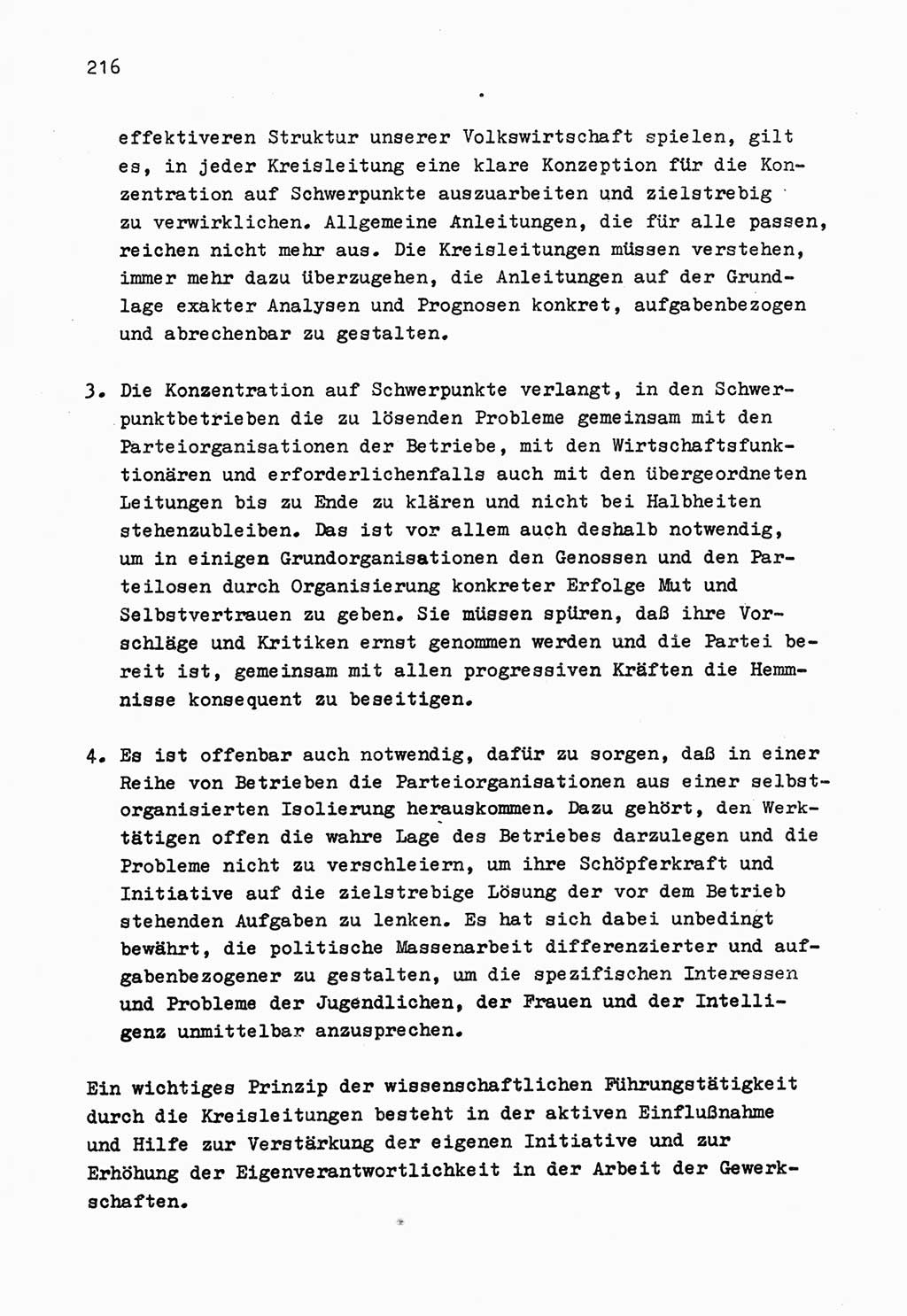 Zu Fragen der Parteiarbeit [Sozialistische Einheitspartei Deutschlands (SED) Deutsche Demokratische Republik (DDR)] 1979, Seite 216 (Fr. PA SED DDR 1979, S. 216)