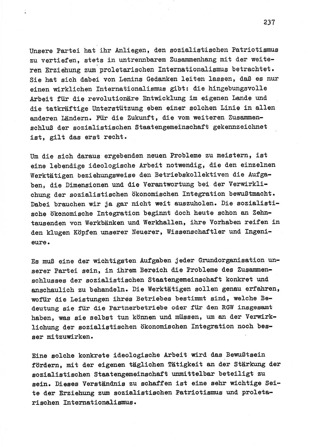 Zu Fragen der Parteiarbeit [Sozialistische Einheitspartei Deutschlands (SED) Deutsche Demokratische Republik (DDR)] 1979, Seite 237 (Fr. PA SED DDR 1979, S. 237)