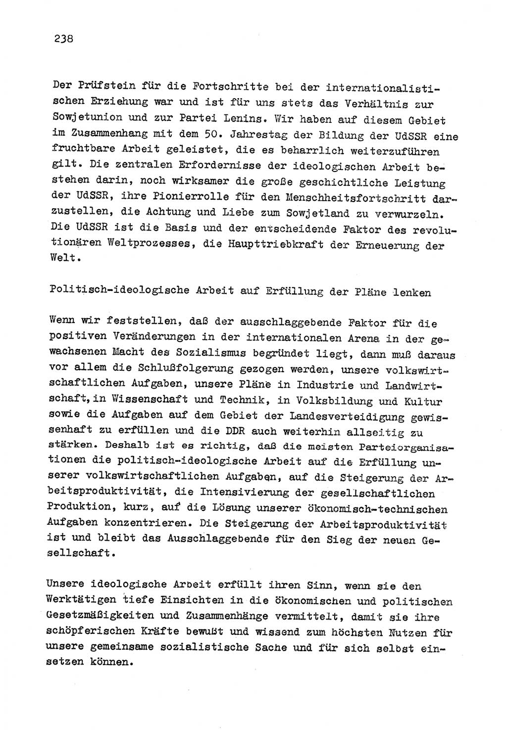 Zu Fragen der Parteiarbeit [Sozialistische Einheitspartei Deutschlands (SED) Deutsche Demokratische Republik (DDR)] 1979, Seite 238 (Fr. PA SED DDR 1979, S. 238)