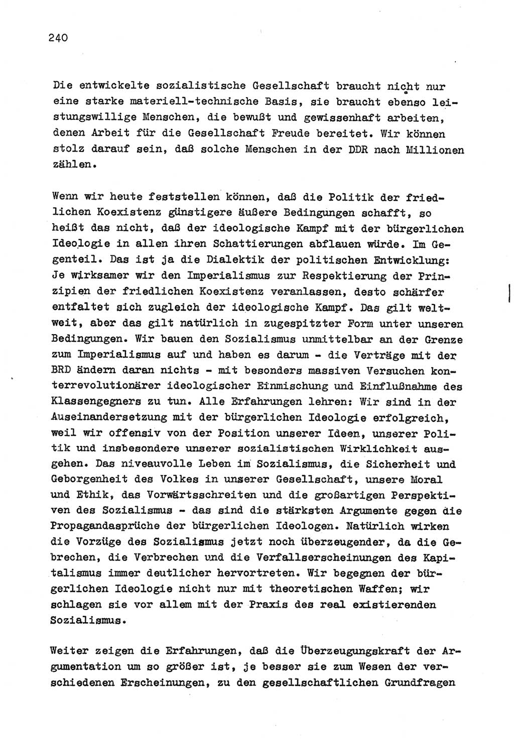 Zu Fragen der Parteiarbeit [Sozialistische Einheitspartei Deutschlands (SED) Deutsche Demokratische Republik (DDR)] 1979, Seite 240 (Fr. PA SED DDR 1979, S. 240)