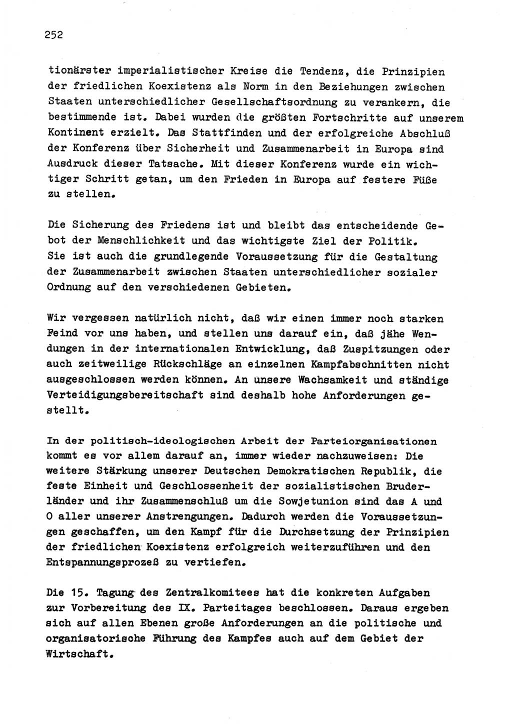 Zu Fragen der Parteiarbeit [Sozialistische Einheitspartei Deutschlands (SED) Deutsche Demokratische Republik (DDR)] 1979, Seite 252 (Fr. PA SED DDR 1979, S. 252)