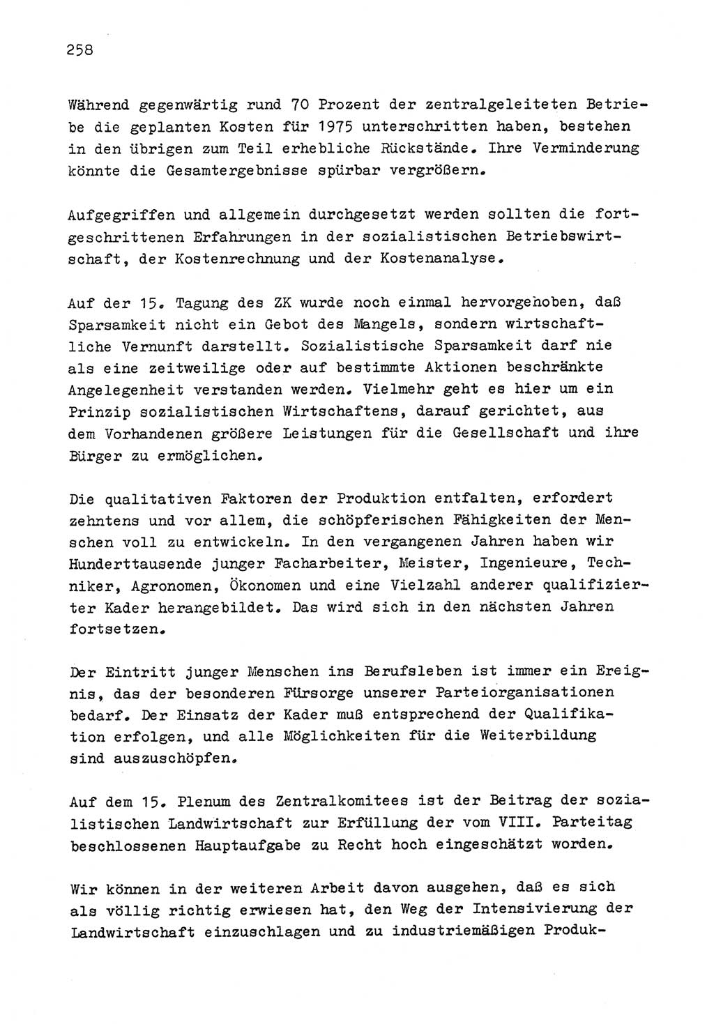 Zu Fragen der Parteiarbeit [Sozialistische Einheitspartei Deutschlands (SED) Deutsche Demokratische Republik (DDR)] 1979, Seite 258 (Fr. PA SED DDR 1979, S. 258)