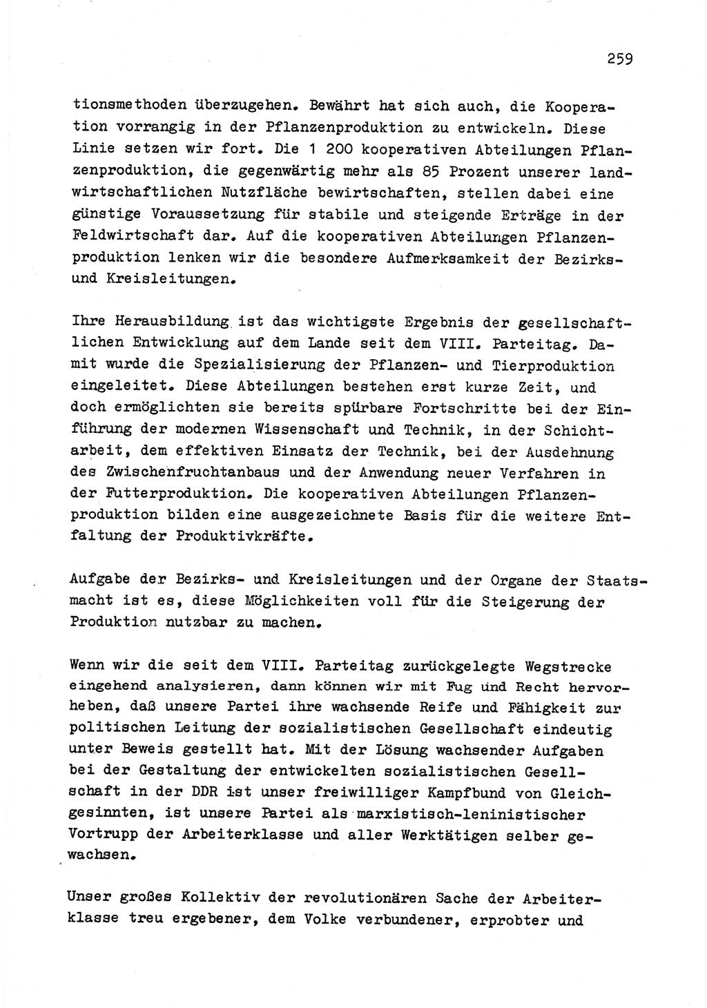 Zu Fragen der Parteiarbeit [Sozialistische Einheitspartei Deutschlands (SED) Deutsche Demokratische Republik (DDR)] 1979, Seite 259 (Fr. PA SED DDR 1979, S. 259)