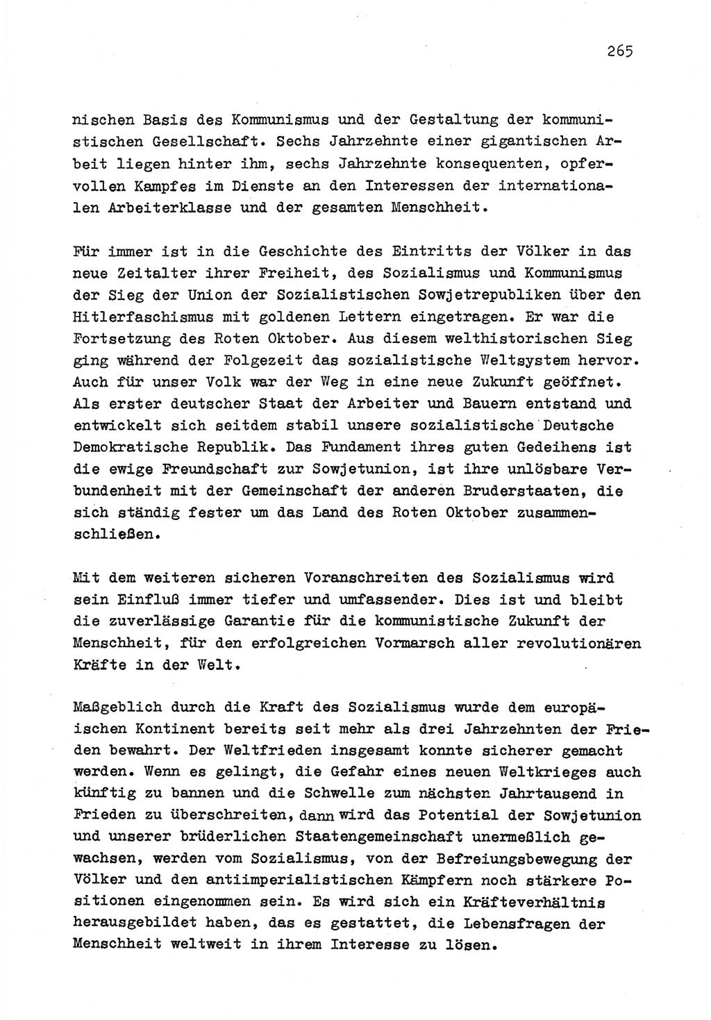 Zu Fragen der Parteiarbeit [Sozialistische Einheitspartei Deutschlands (SED) Deutsche Demokratische Republik (DDR)] 1979, Seite 265 (Fr. PA SED DDR 1979, S. 265)