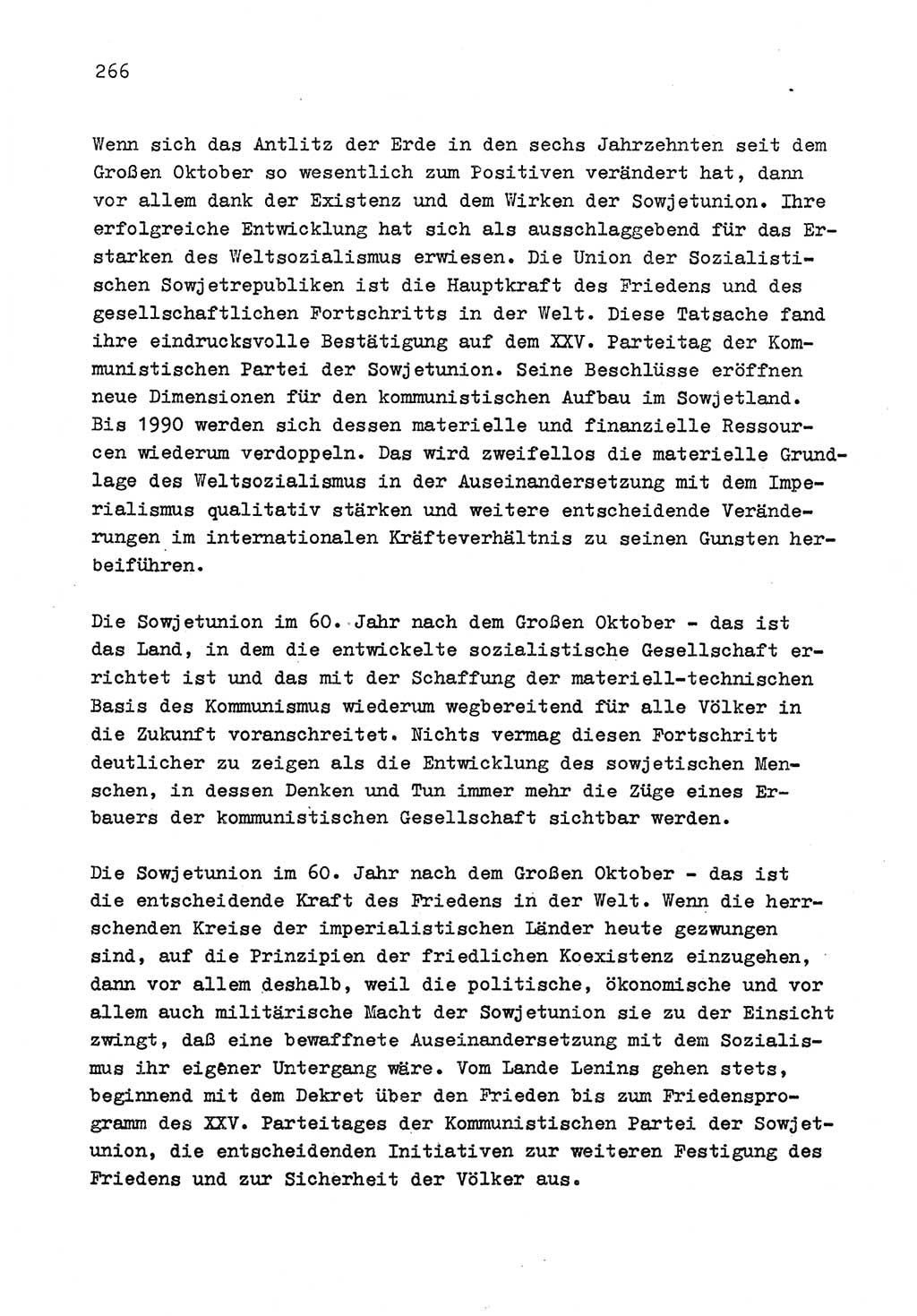 Zu Fragen der Parteiarbeit [Sozialistische Einheitspartei Deutschlands (SED) Deutsche Demokratische Republik (DDR)] 1979, Seite 266 (Fr. PA SED DDR 1979, S. 266)