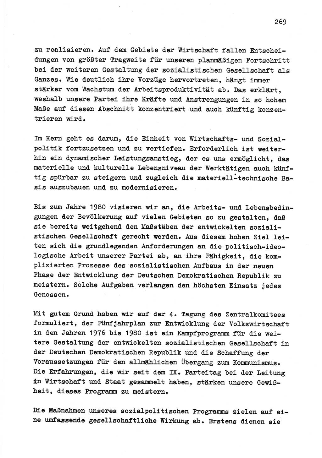 Zu Fragen der Parteiarbeit [Sozialistische Einheitspartei Deutschlands (SED) Deutsche Demokratische Republik (DDR)] 1979, Seite 269 (Fr. PA SED DDR 1979, S. 269)