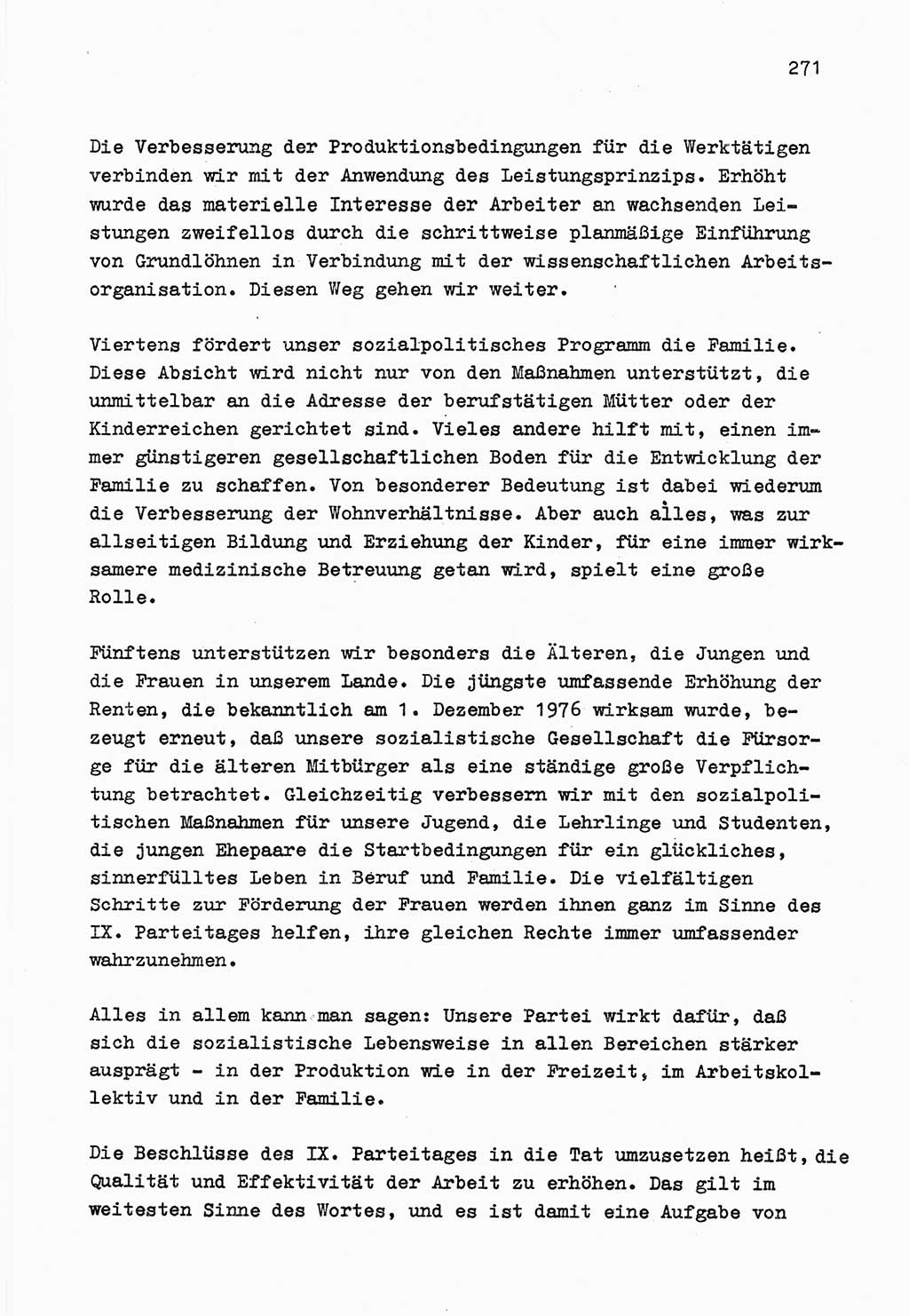 Zu Fragen der Parteiarbeit [Sozialistische Einheitspartei Deutschlands (SED) Deutsche Demokratische Republik (DDR)] 1979, Seite 271 (Fr. PA SED DDR 1979, S. 271)