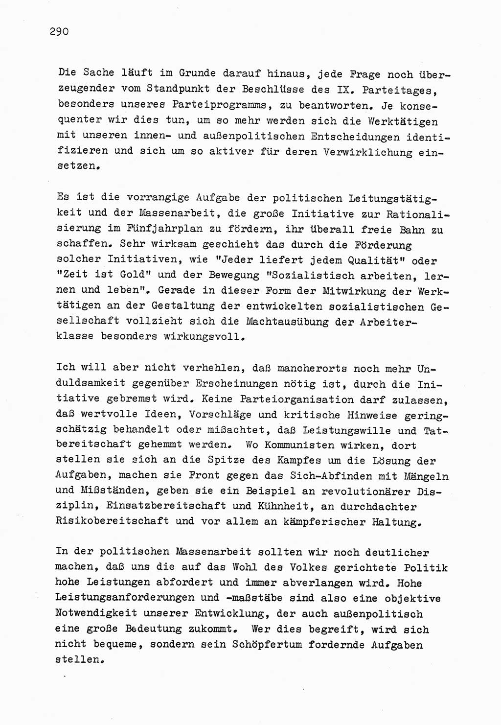 Zu Fragen der Parteiarbeit [Sozialistische Einheitspartei Deutschlands (SED) Deutsche Demokratische Republik (DDR)] 1979, Seite 290 (Fr. PA SED DDR 1979, S. 290)