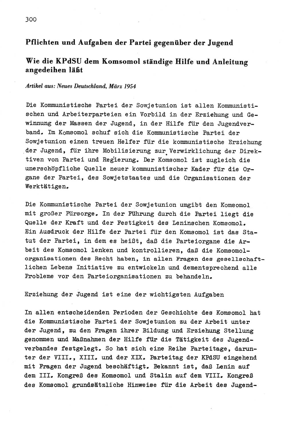 Zu Fragen der Parteiarbeit [Sozialistische Einheitspartei Deutschlands (SED) Deutsche Demokratische Republik (DDR)] 1979, Seite 300 (Fr. PA SED DDR 1979, S. 300)