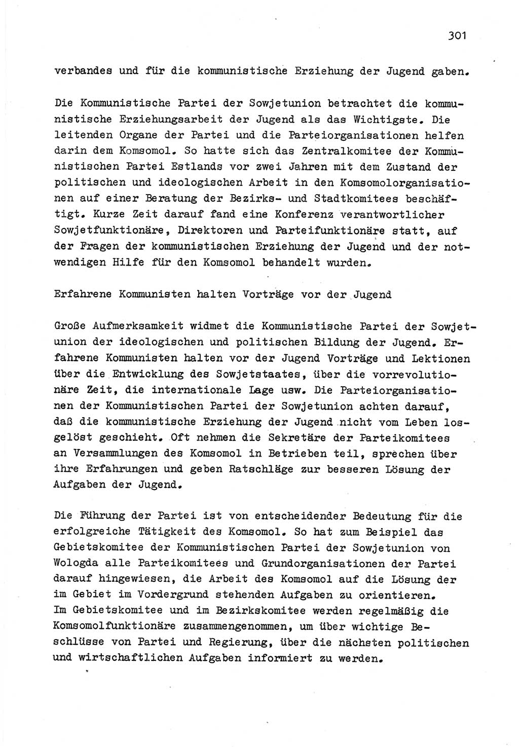 Zu Fragen der Parteiarbeit [Sozialistische Einheitspartei Deutschlands (SED) Deutsche Demokratische Republik (DDR)] 1979, Seite 301 (Fr. PA SED DDR 1979, S. 301)
