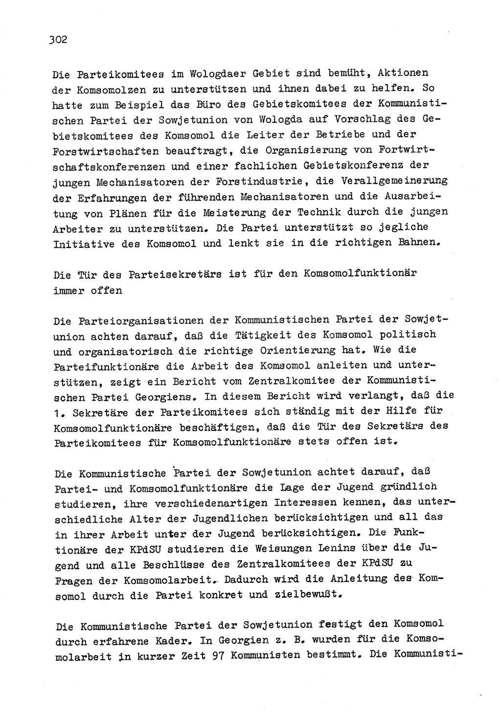 Zu Fragen der Parteiarbeit [Sozialistische Einheitspartei Deutschlands (SED) Deutsche Demokratische Republik (DDR)] 1979, Seite 302 (Fr. PA SED DDR 1979, S. 302)