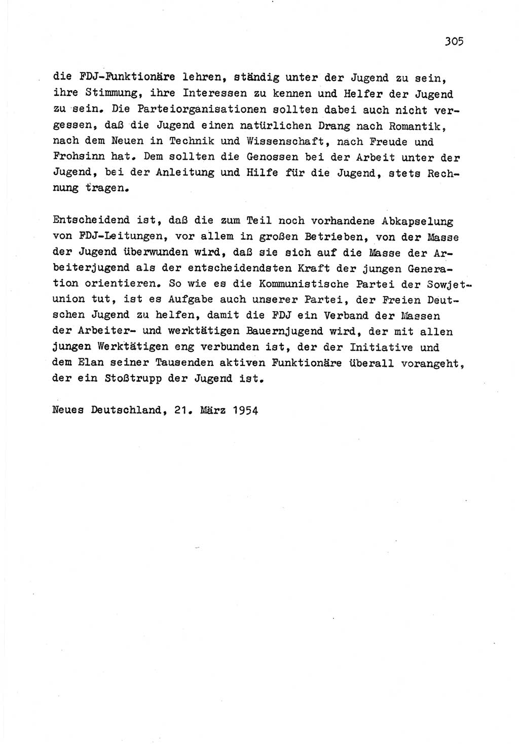 Zu Fragen der Parteiarbeit [Sozialistische Einheitspartei Deutschlands (SED) Deutsche Demokratische Republik (DDR)] 1979, Seite 305 (Fr. PA SED DDR 1979, S. 305)