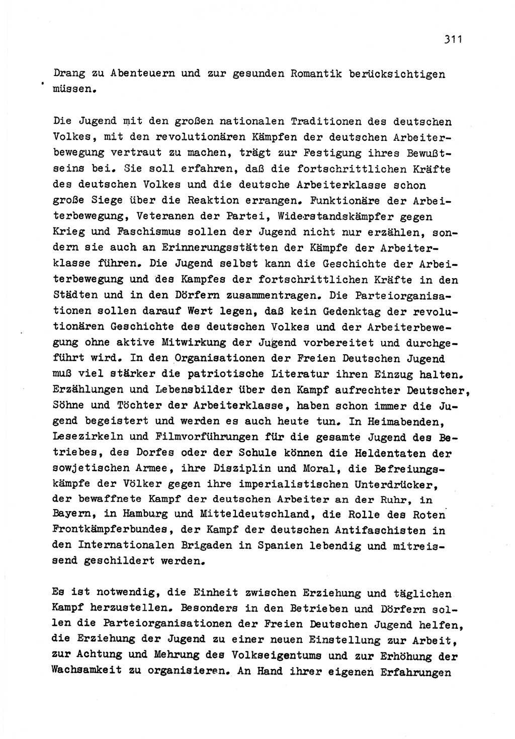 Zu Fragen der Parteiarbeit [Sozialistische Einheitspartei Deutschlands (SED) Deutsche Demokratische Republik (DDR)] 1979, Seite 311 (Fr. PA SED DDR 1979, S. 311)