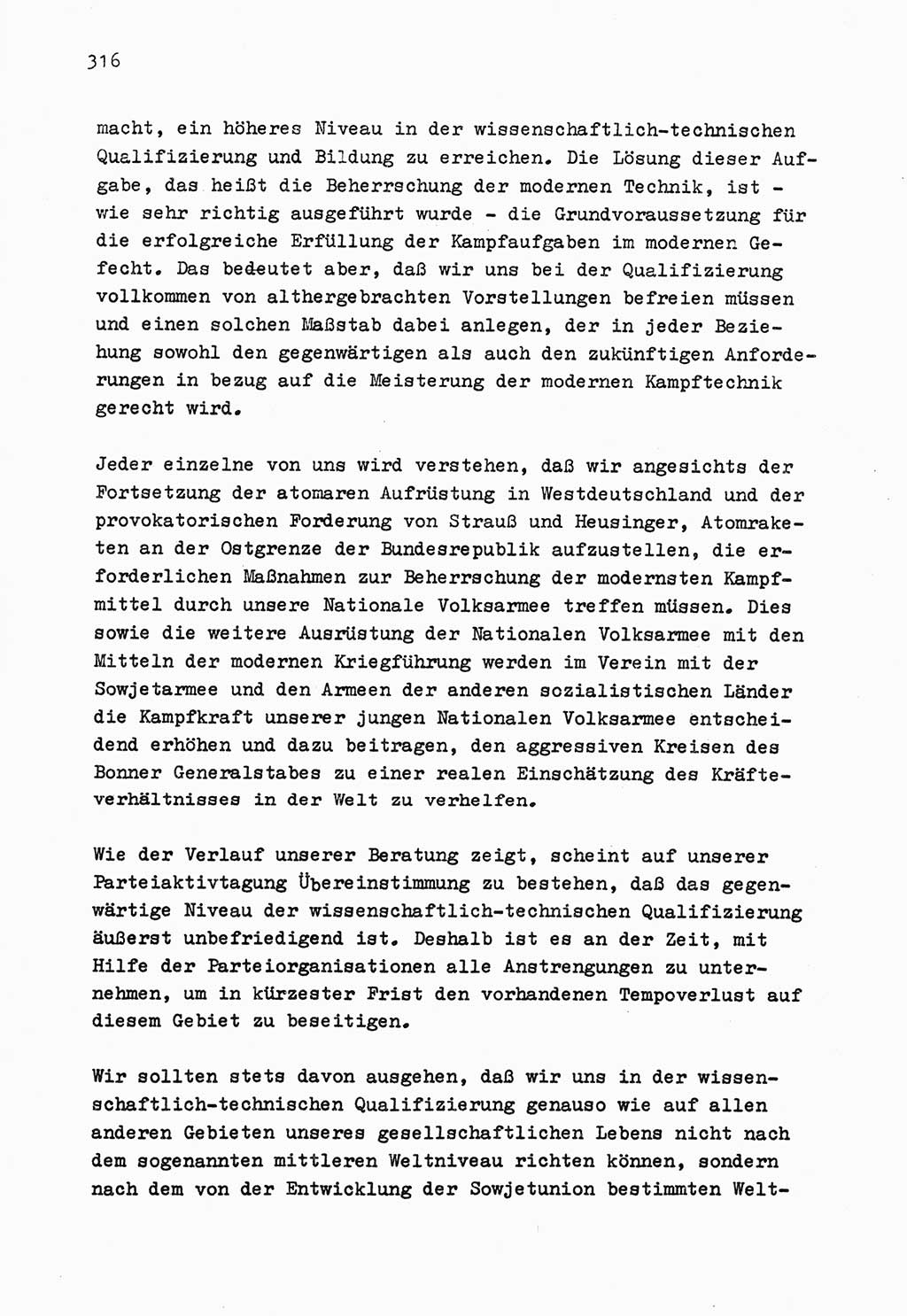 Zu Fragen der Parteiarbeit [Sozialistische Einheitspartei Deutschlands (SED) Deutsche Demokratische Republik (DDR)] 1979, Seite 316 (Fr. PA SED DDR 1979, S. 316)