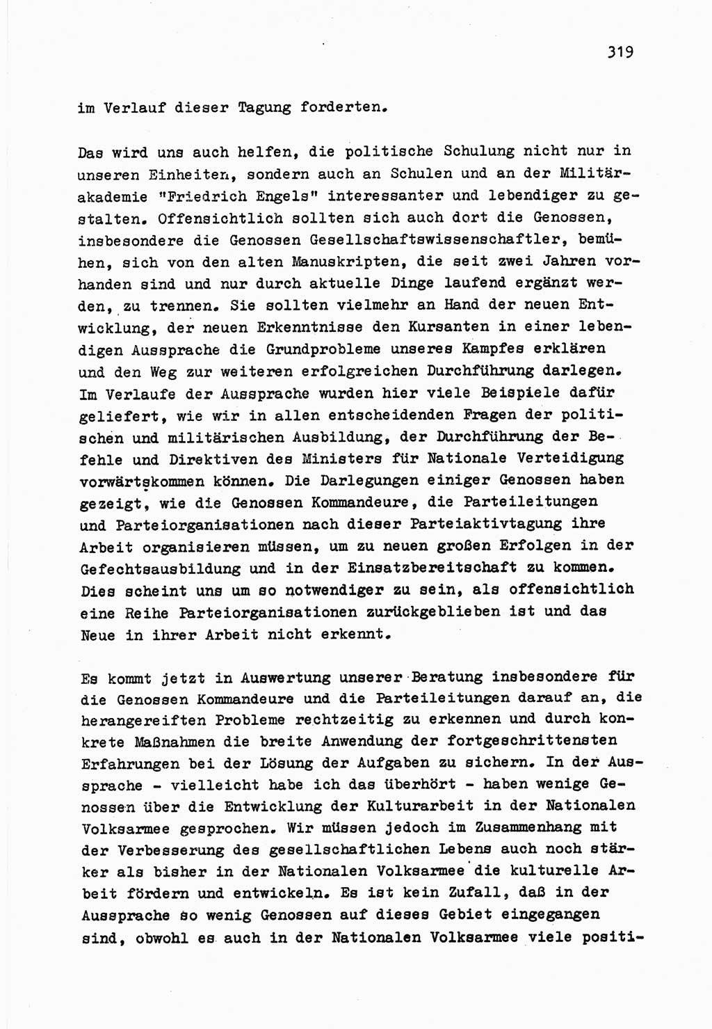 Zu Fragen der Parteiarbeit [Sozialistische Einheitspartei Deutschlands (SED) Deutsche Demokratische Republik (DDR)] 1979, Seite 319 (Fr. PA SED DDR 1979, S. 319)