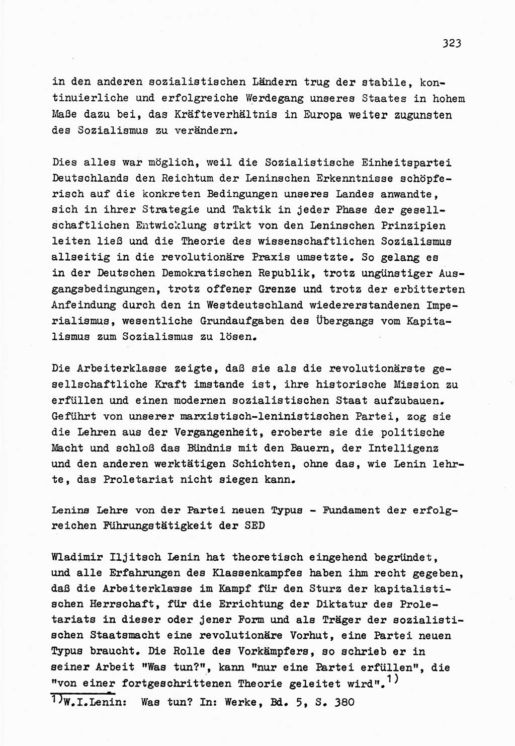Zu Fragen der Parteiarbeit [Sozialistische Einheitspartei Deutschlands (SED) Deutsche Demokratische Republik (DDR)] 1979, Seite 323 (Fr. PA SED DDR 1979, S. 323)