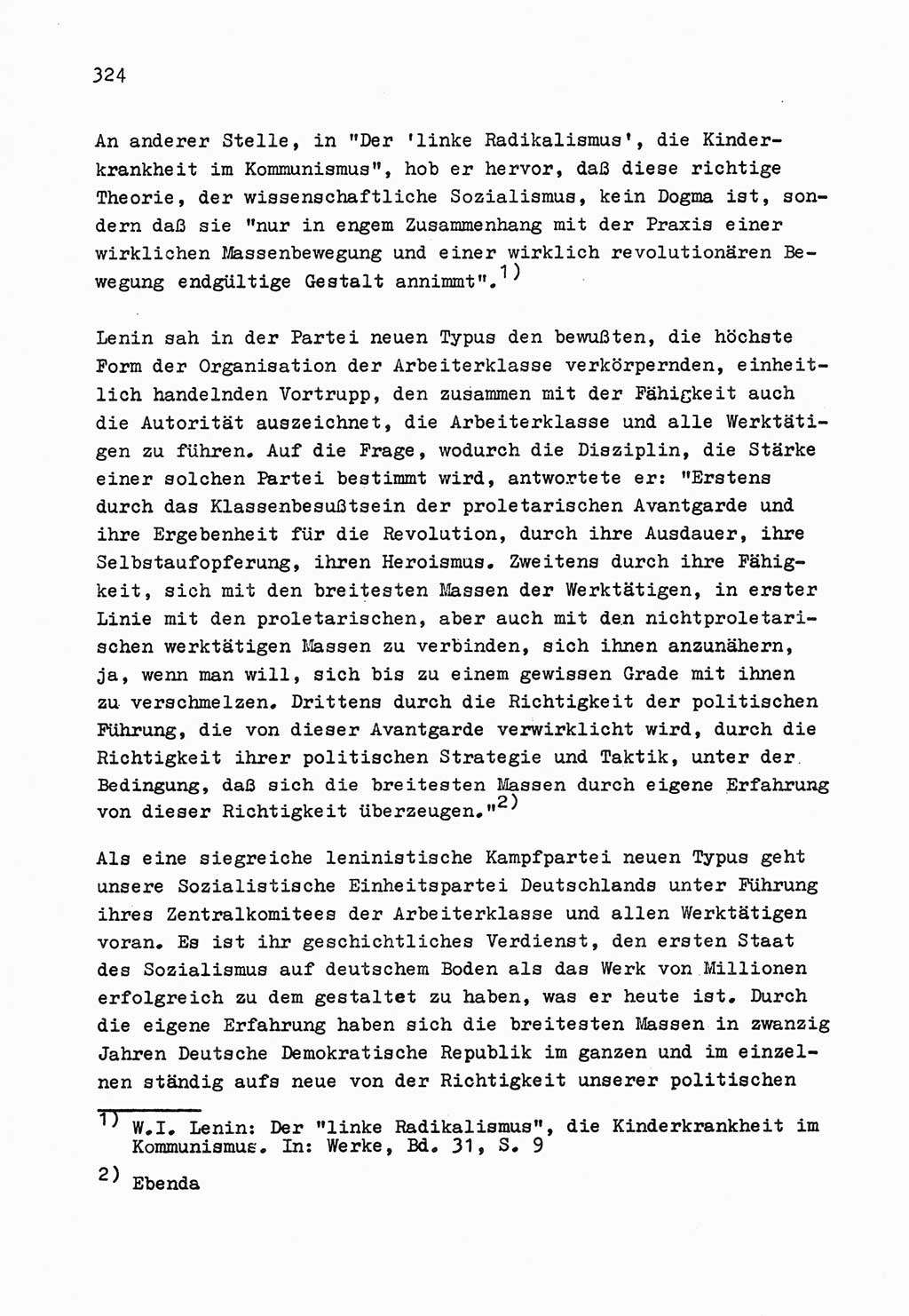 Zu Fragen der Parteiarbeit [Sozialistische Einheitspartei Deutschlands (SED) Deutsche Demokratische Republik (DDR)] 1979, Seite 324 (Fr. PA SED DDR 1979, S. 324)