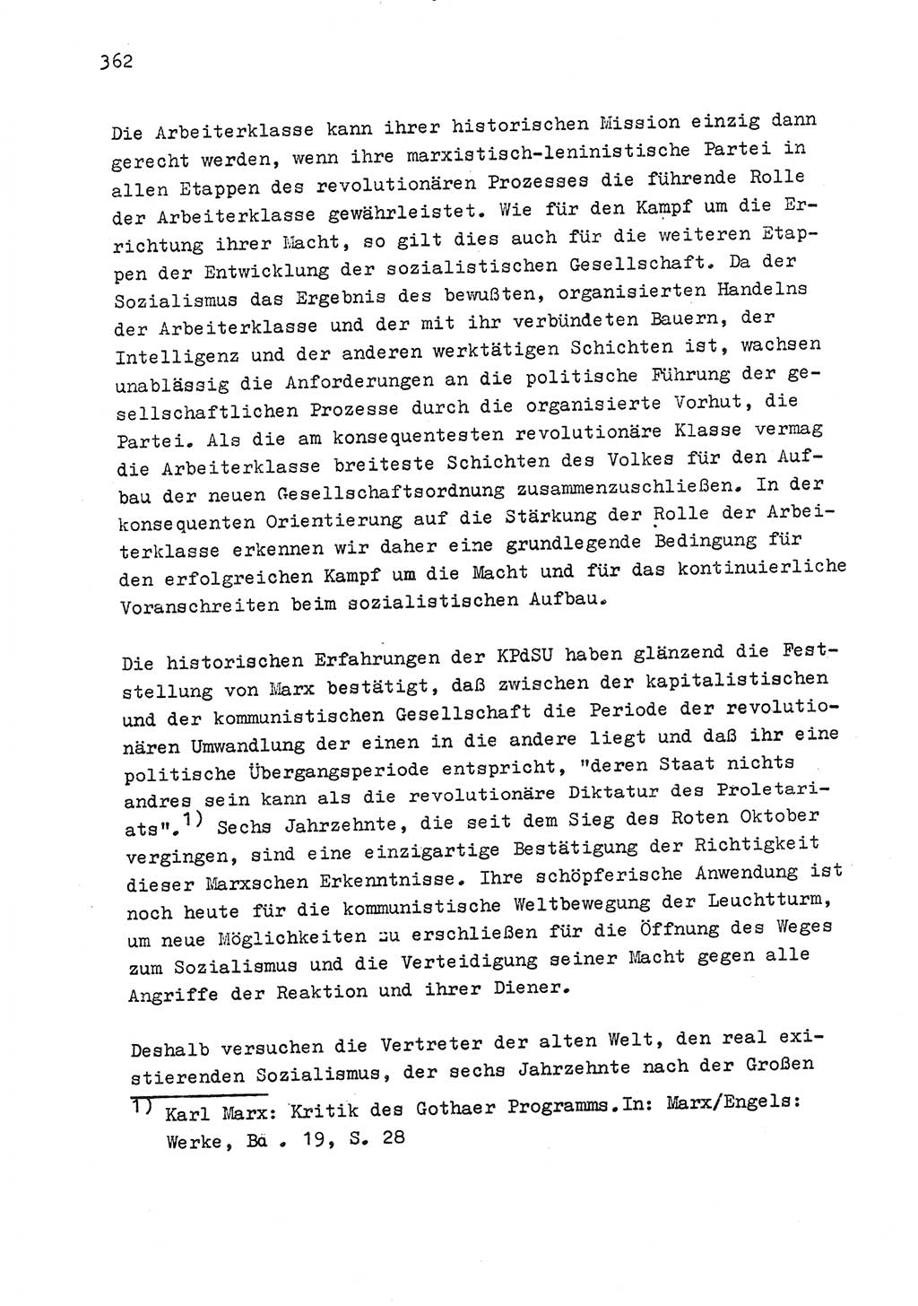 Zu Fragen der Parteiarbeit [Sozialistische Einheitspartei Deutschlands (SED) Deutsche Demokratische Republik (DDR)] 1979, Seite 362 (Fr. PA SED DDR 1979, S. 362)