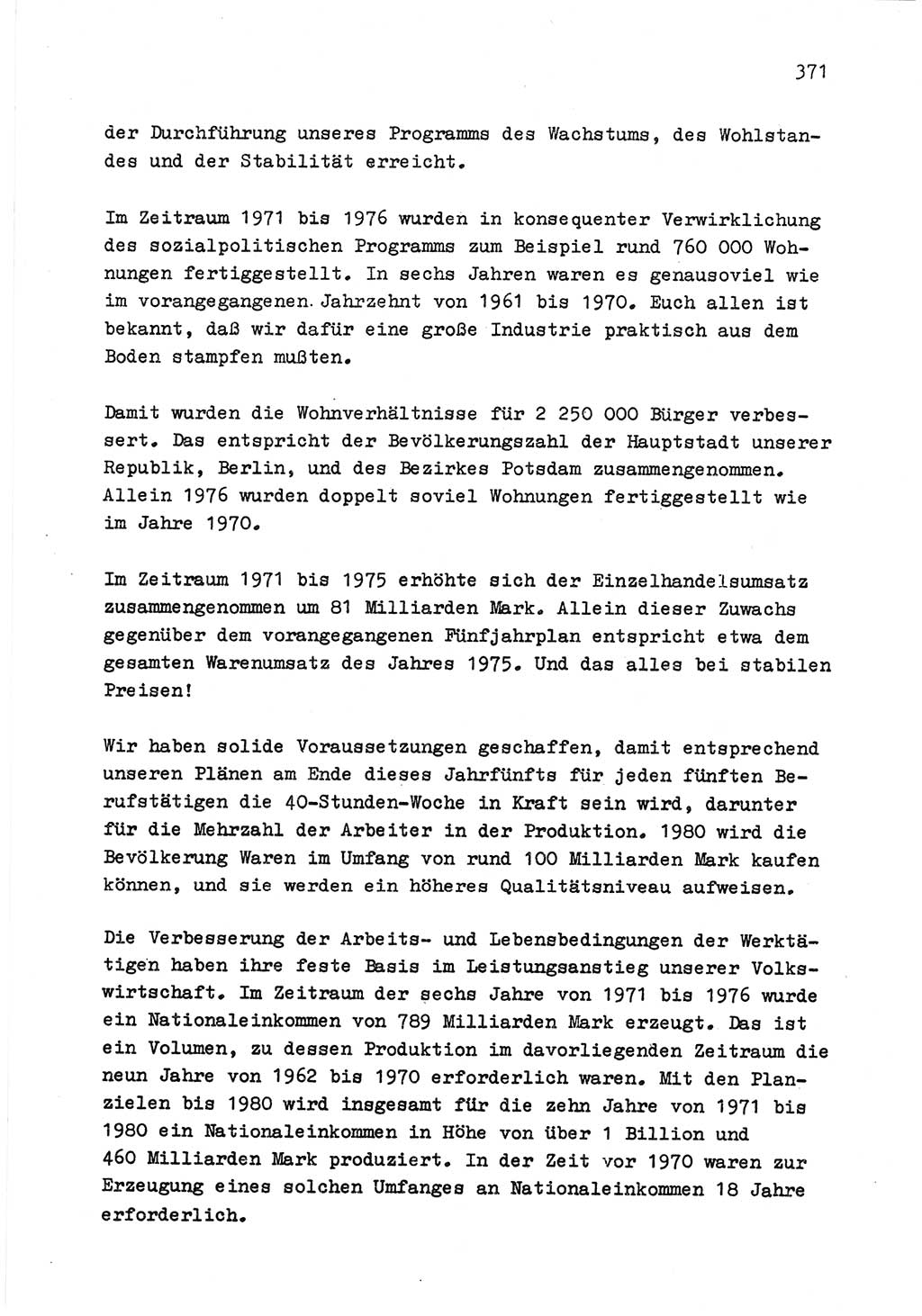 Zu Fragen der Parteiarbeit [Sozialistische Einheitspartei Deutschlands (SED) Deutsche Demokratische Republik (DDR)] 1979, Seite 371 (Fr. PA SED DDR 1979, S. 371)